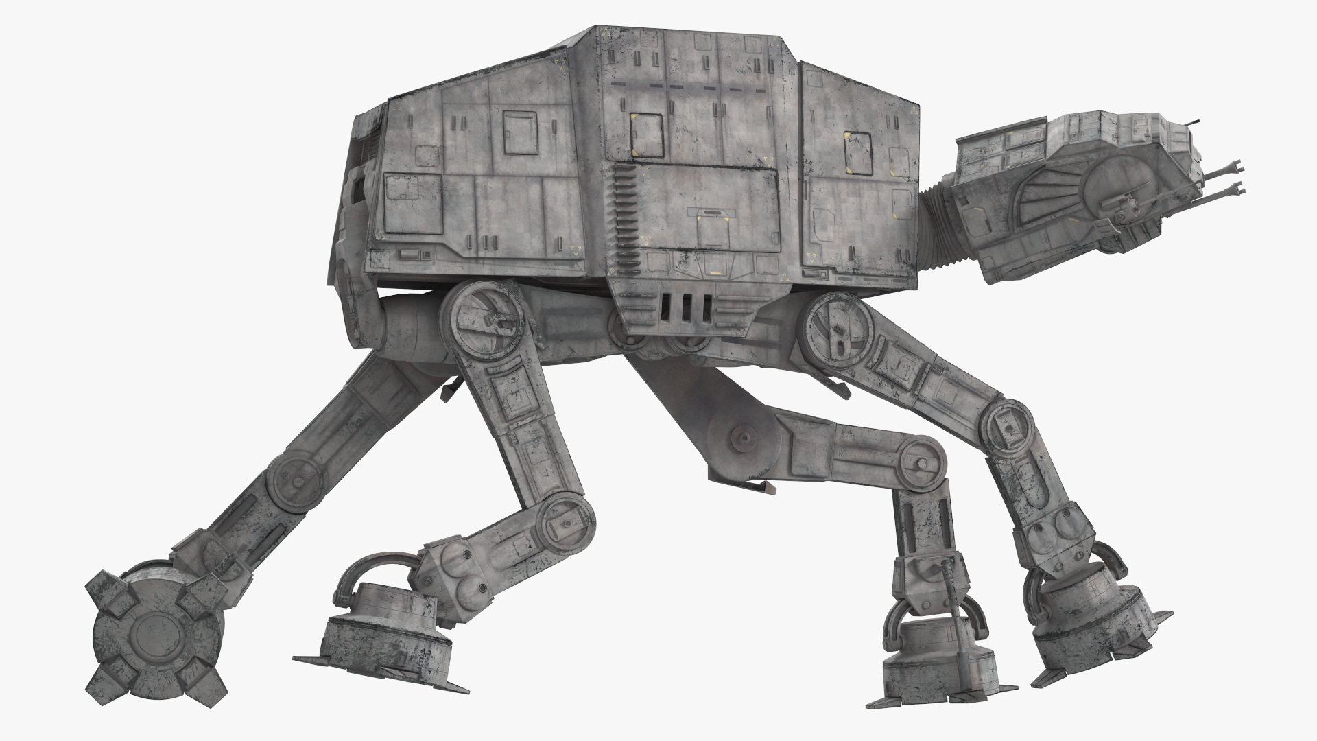 Star Wars AT AT Light Rigged for Maya 3D