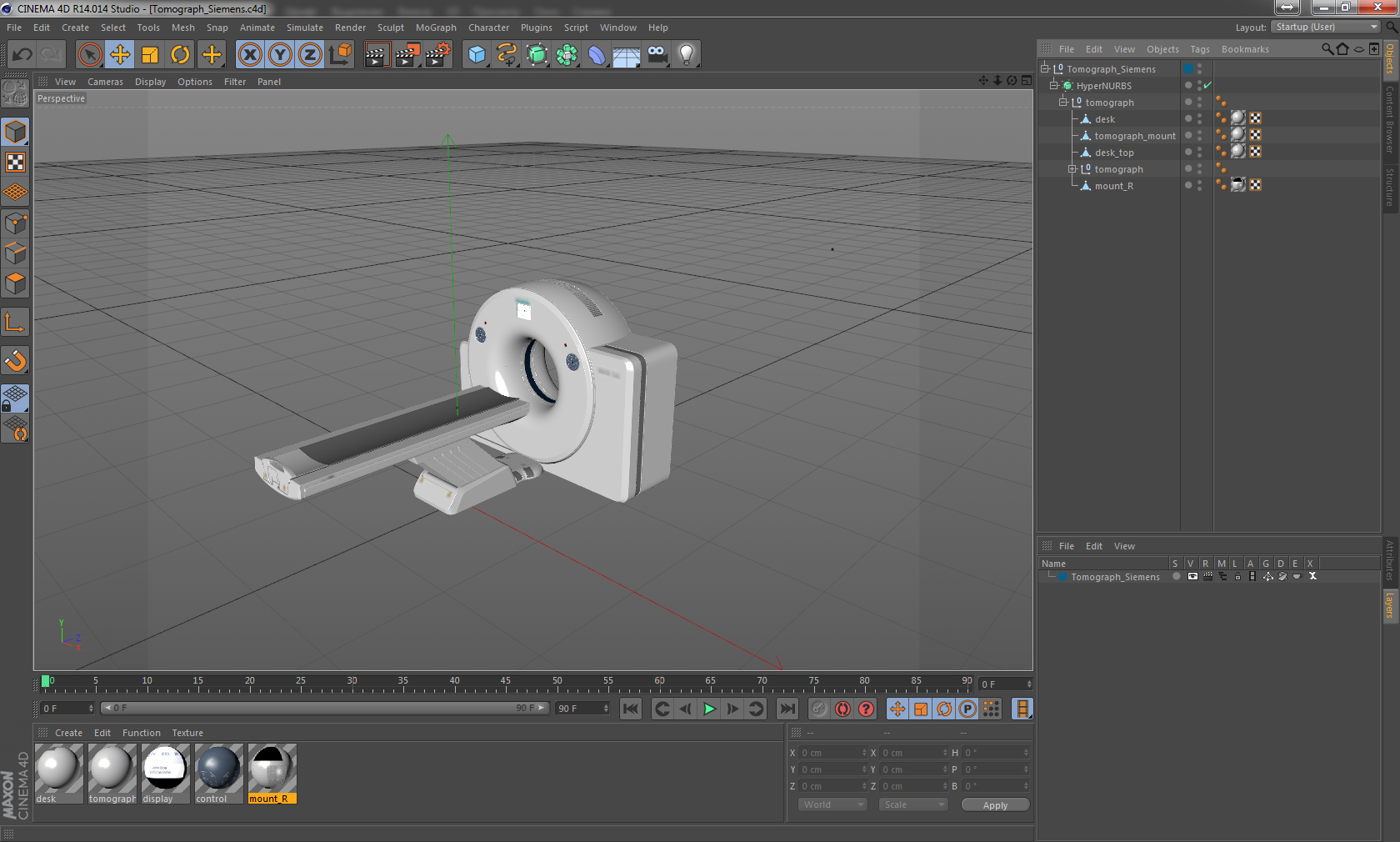 Tomograph Siemens 3D