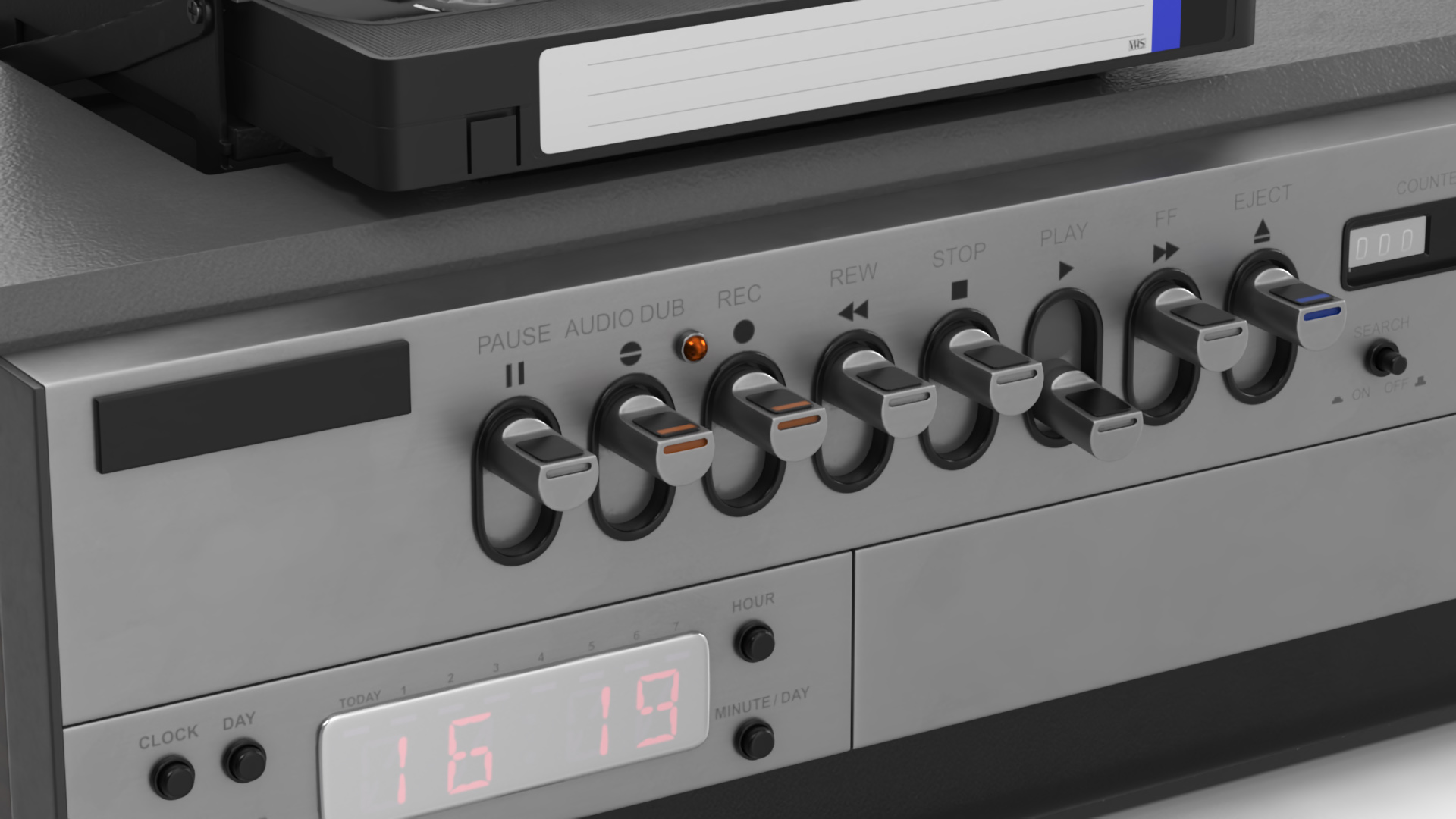 VHS Player with Cassette 3D model