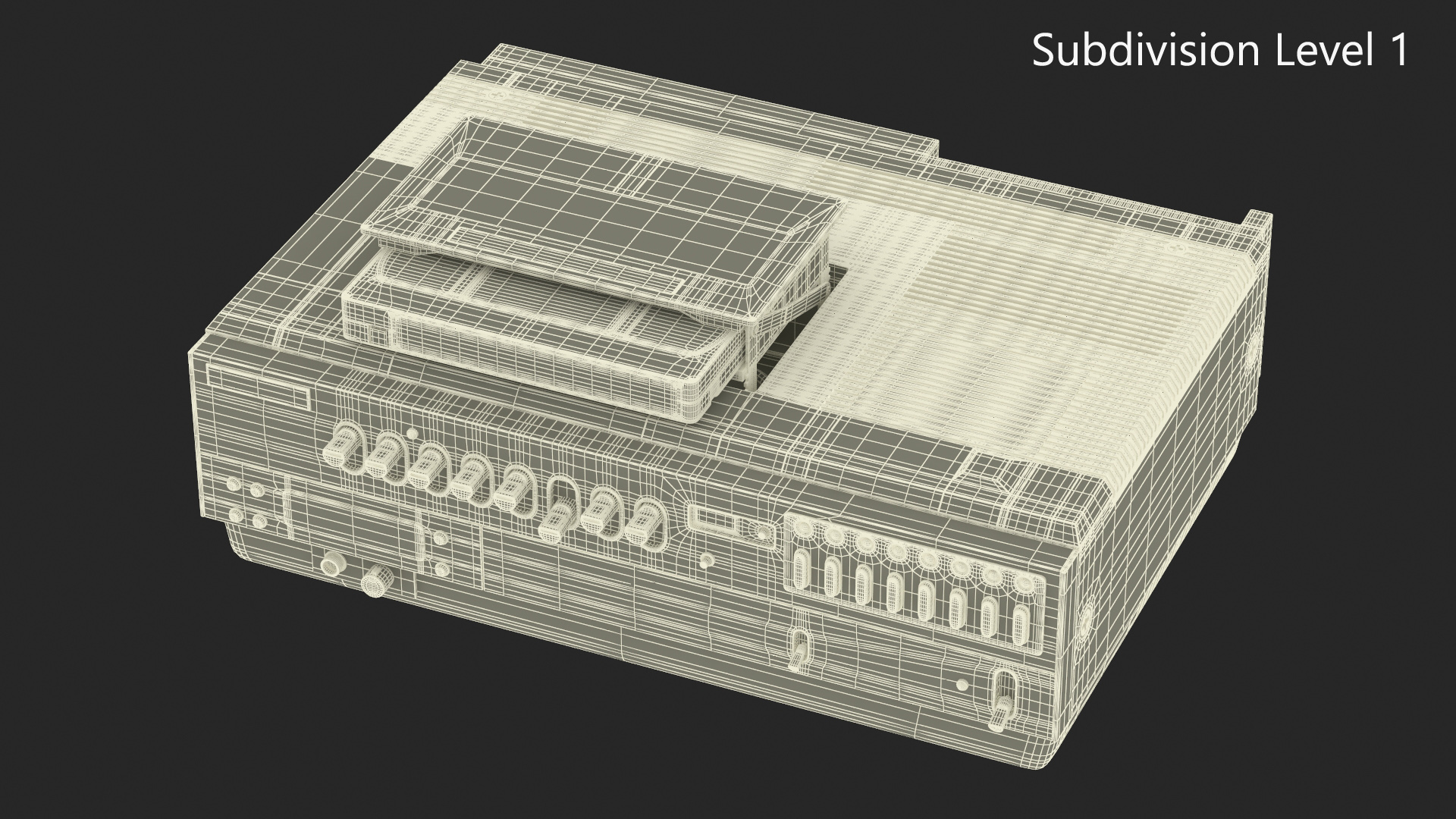 VHS Player with Cassette 3D model