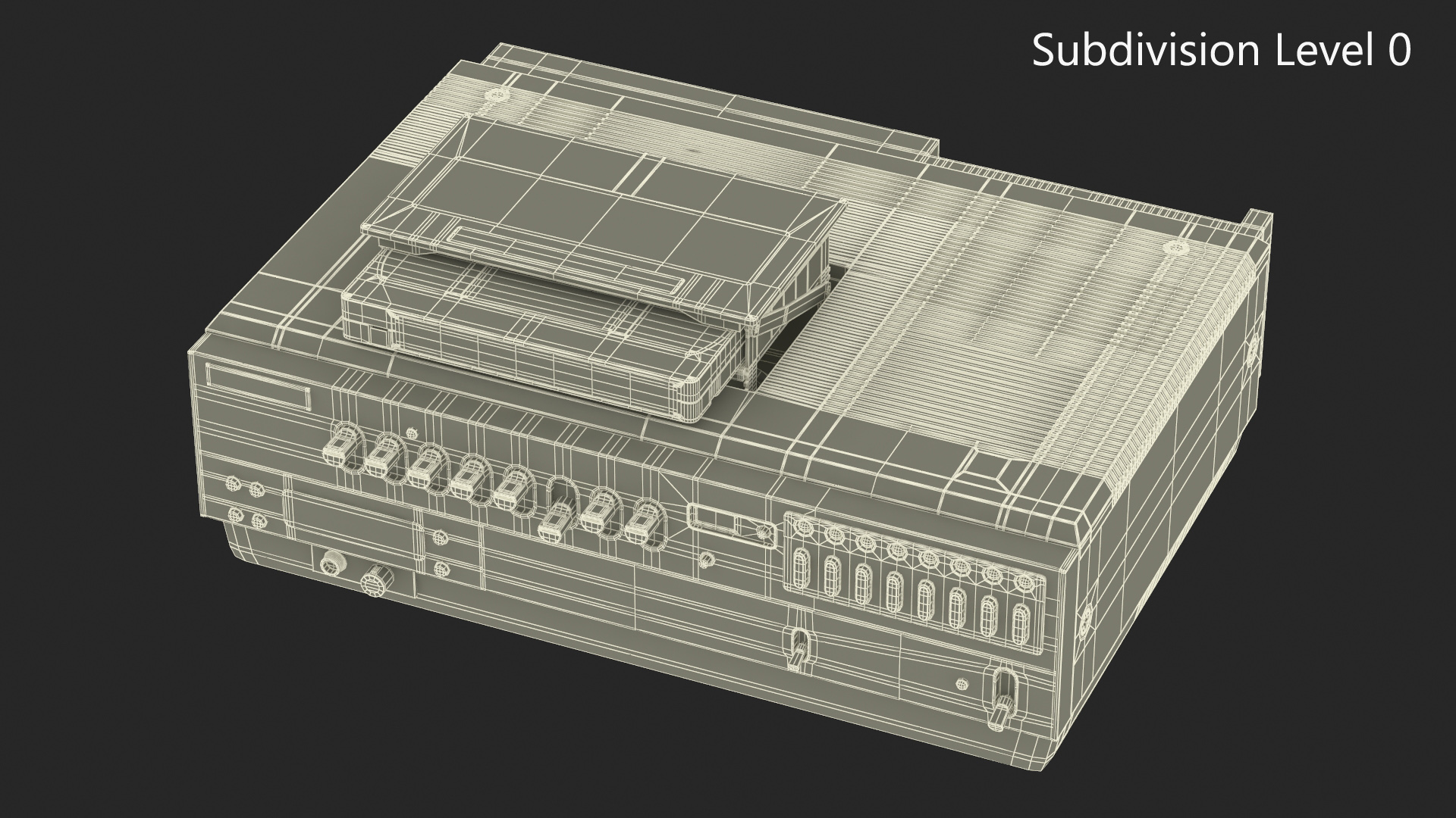 VHS Player with Cassette 3D model