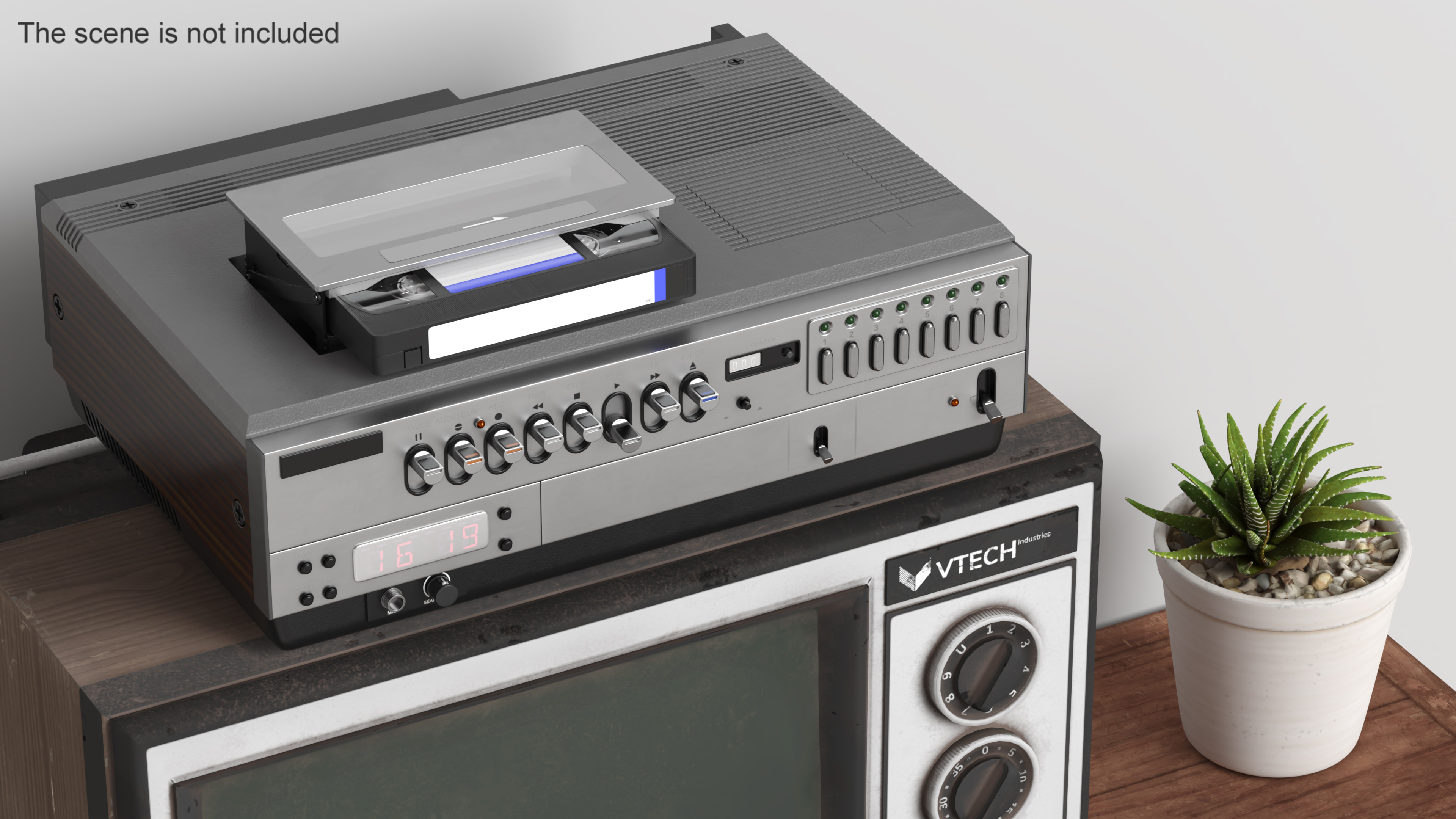 VHS Player with Cassette 3D model