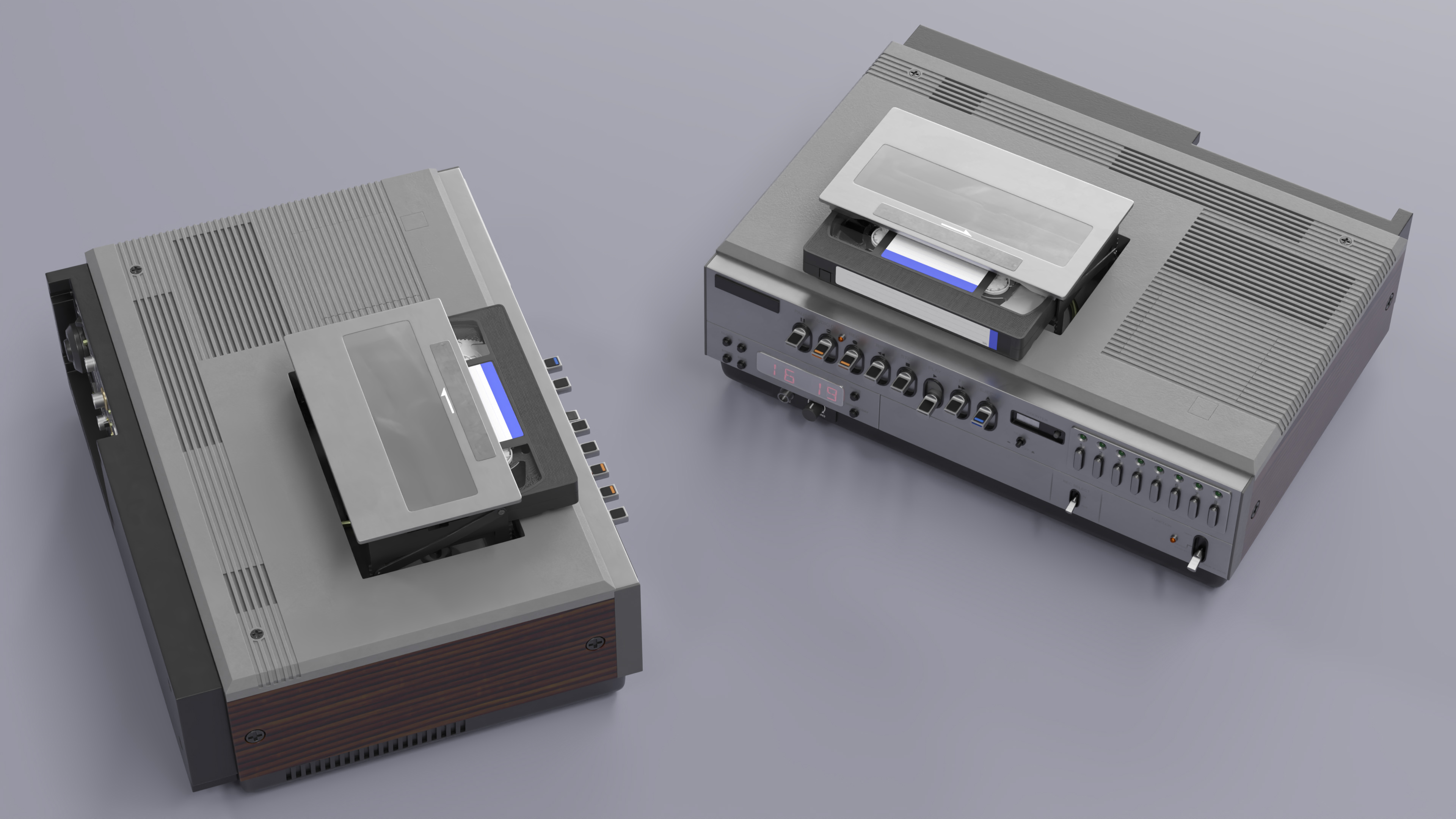 VHS Player with Cassette 3D model