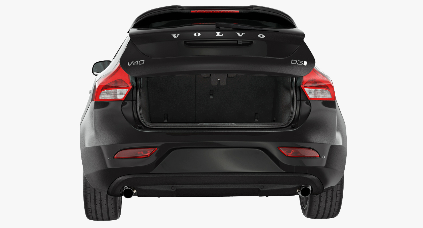 3D Volvo V40 Hatchback Rigged