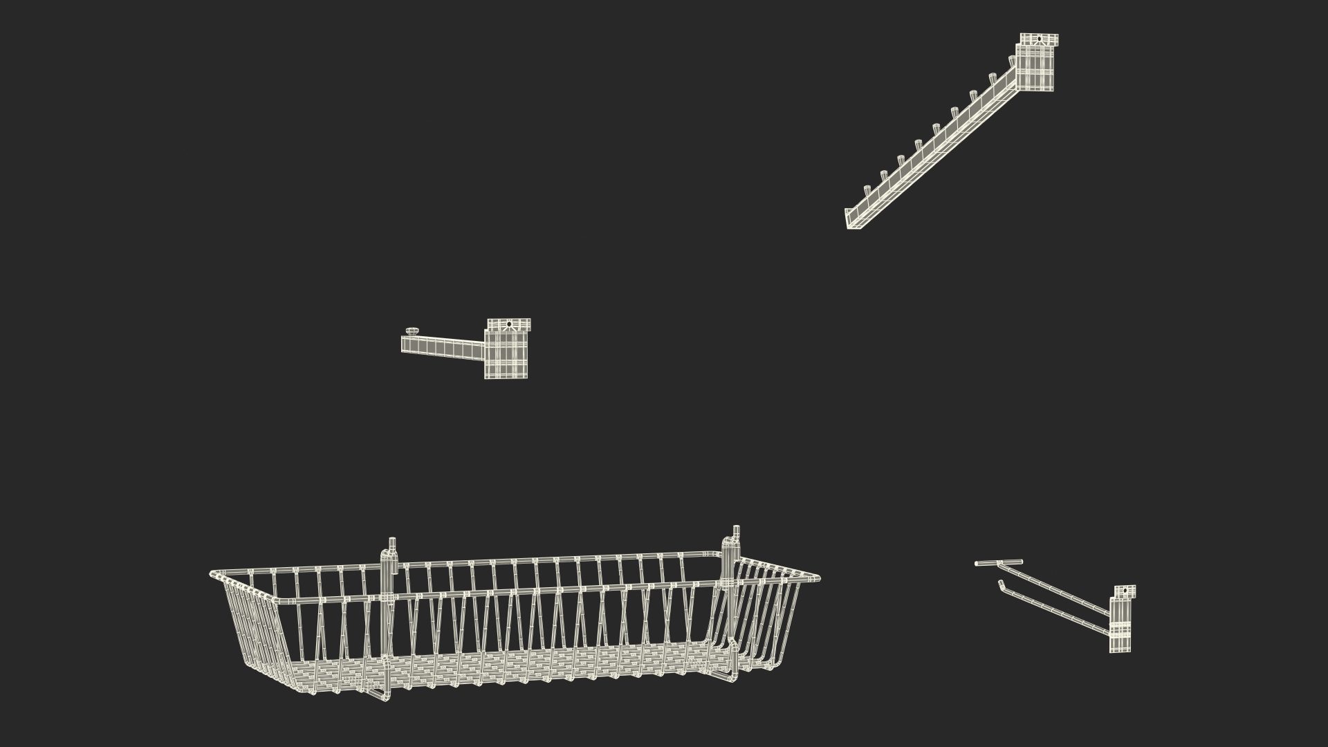 3D Metal Slatwall Accessories