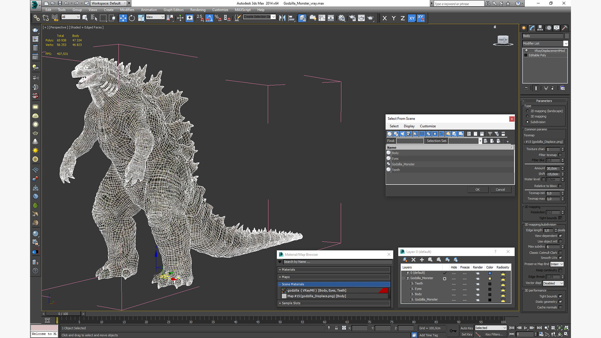 3D Godzilla Monster