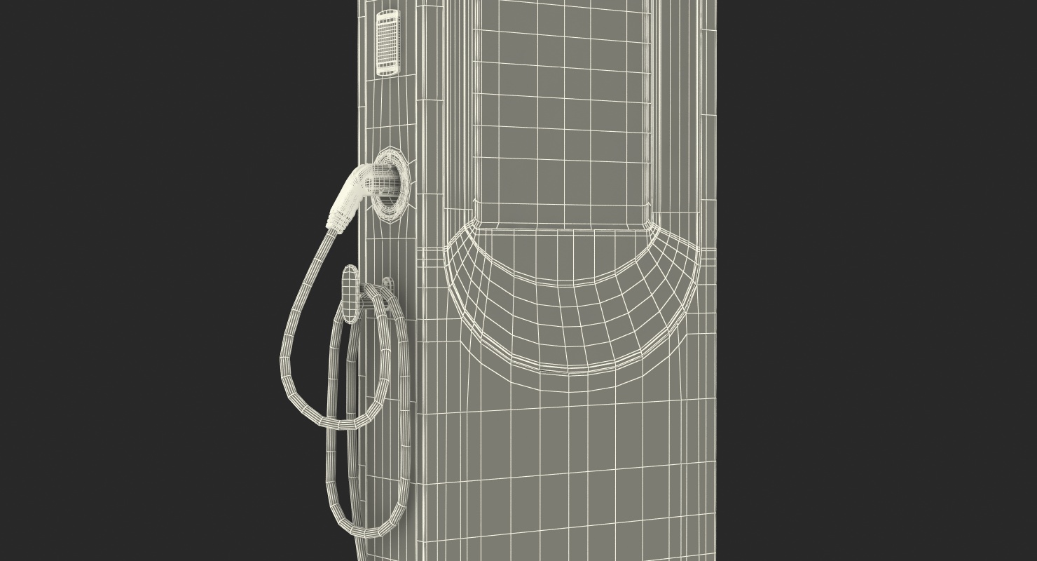 Electric Car Charging Station 3D model