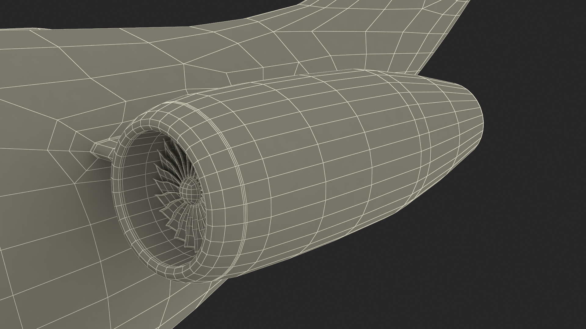 Futuristic Business Jet Red 3D