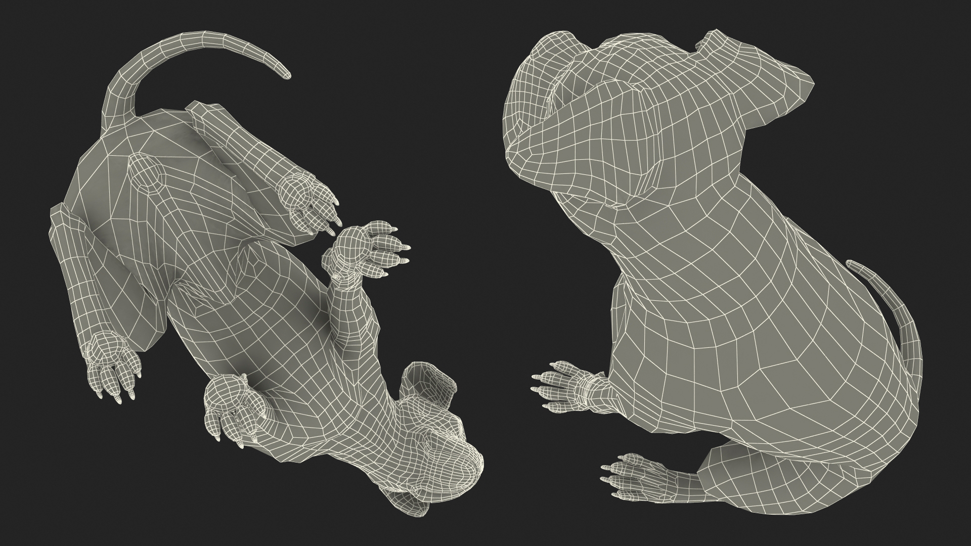 3D model Sitting Dog Boxer for 3D Print
