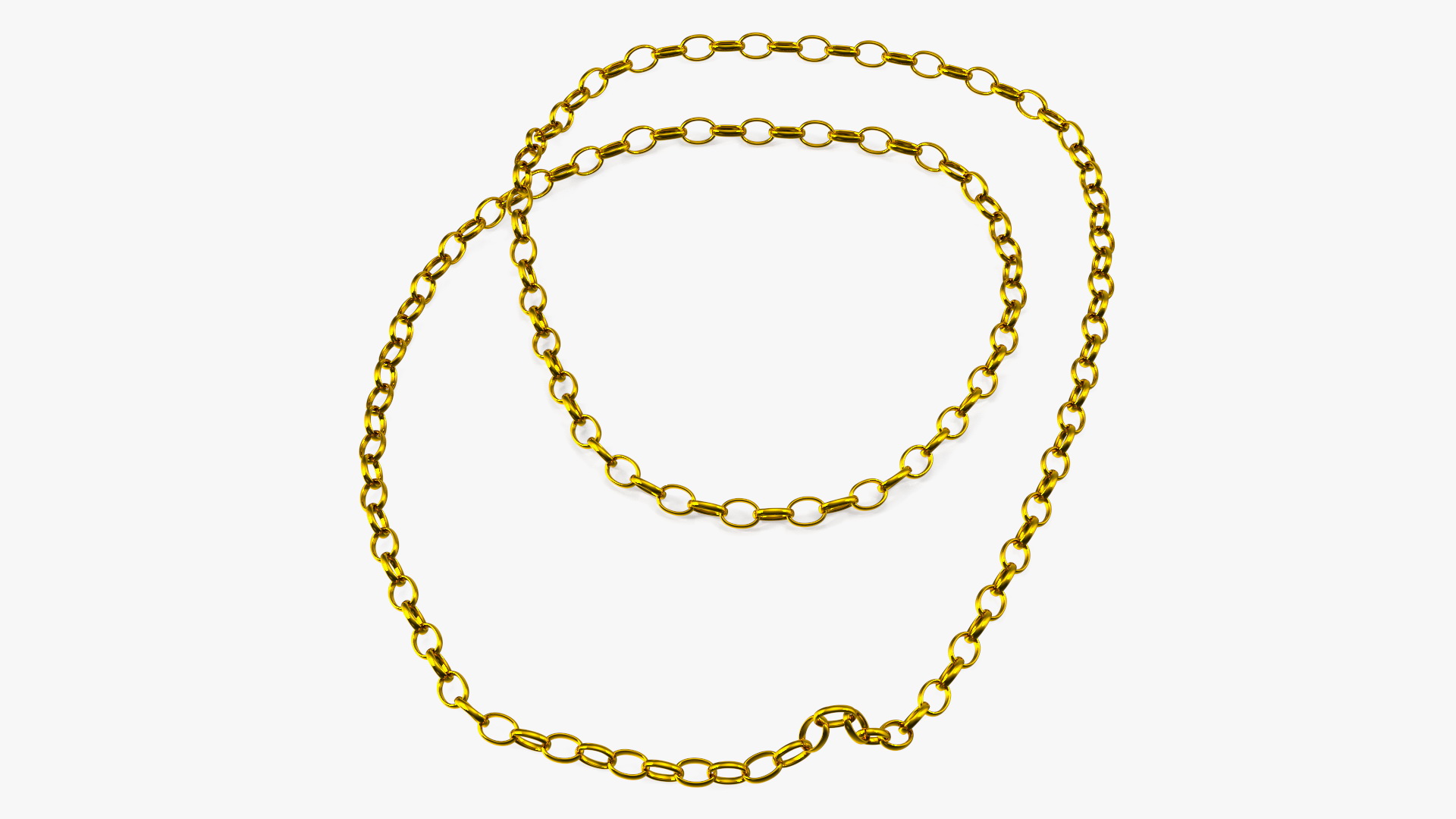 3D model Golden Jewelry Chain