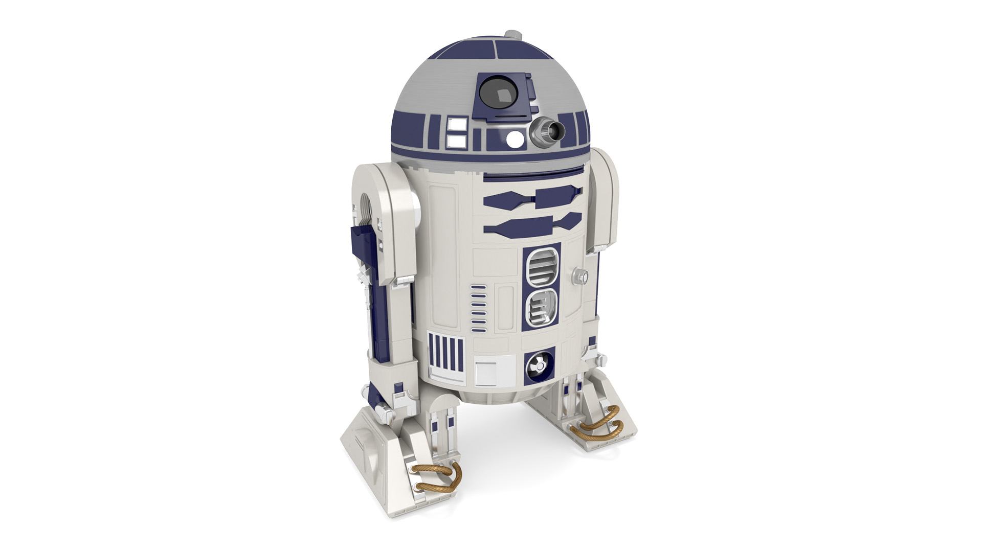 3D Robot Character R2-D2 Rigged model