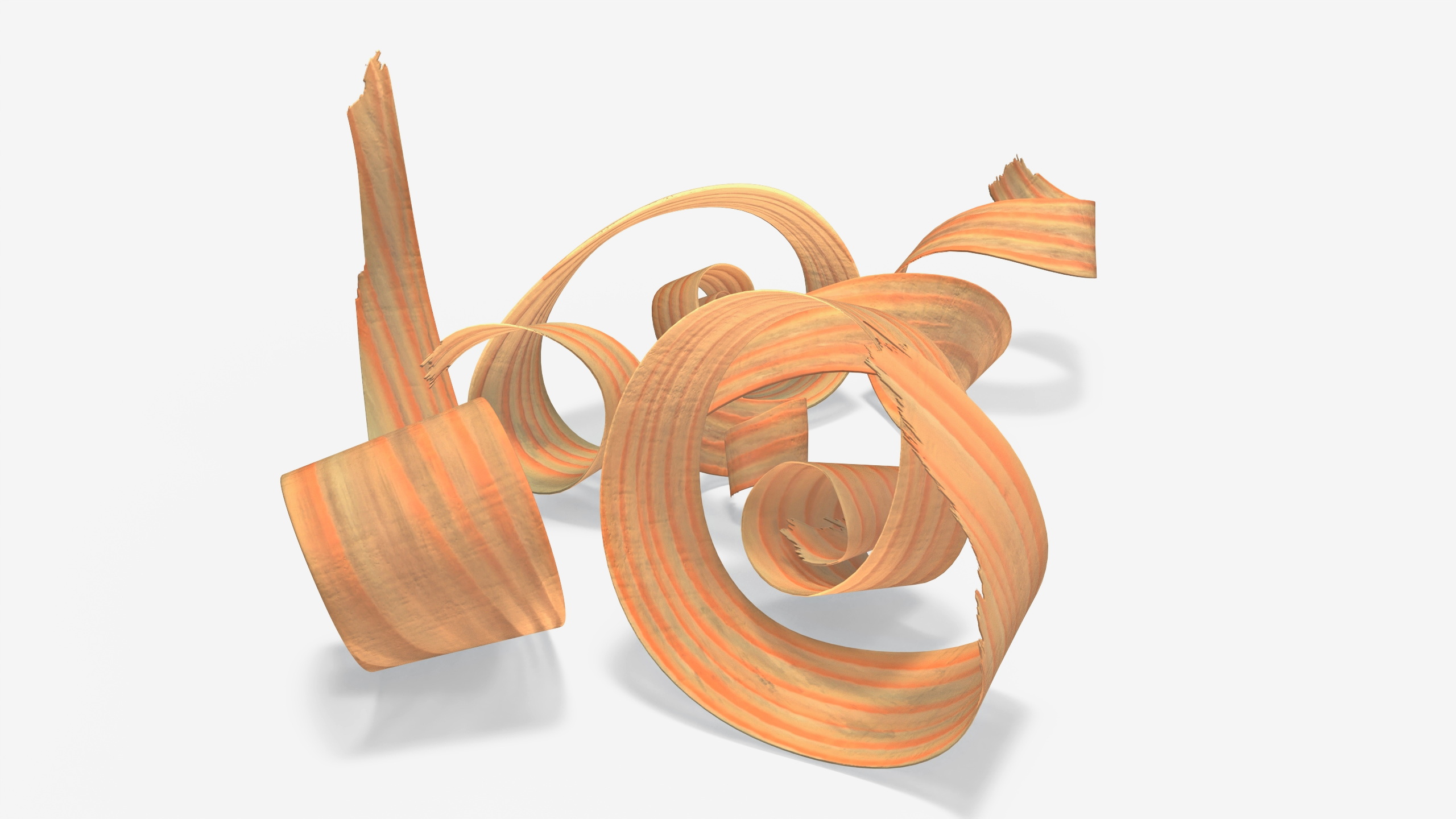 3D Wood Shavings model