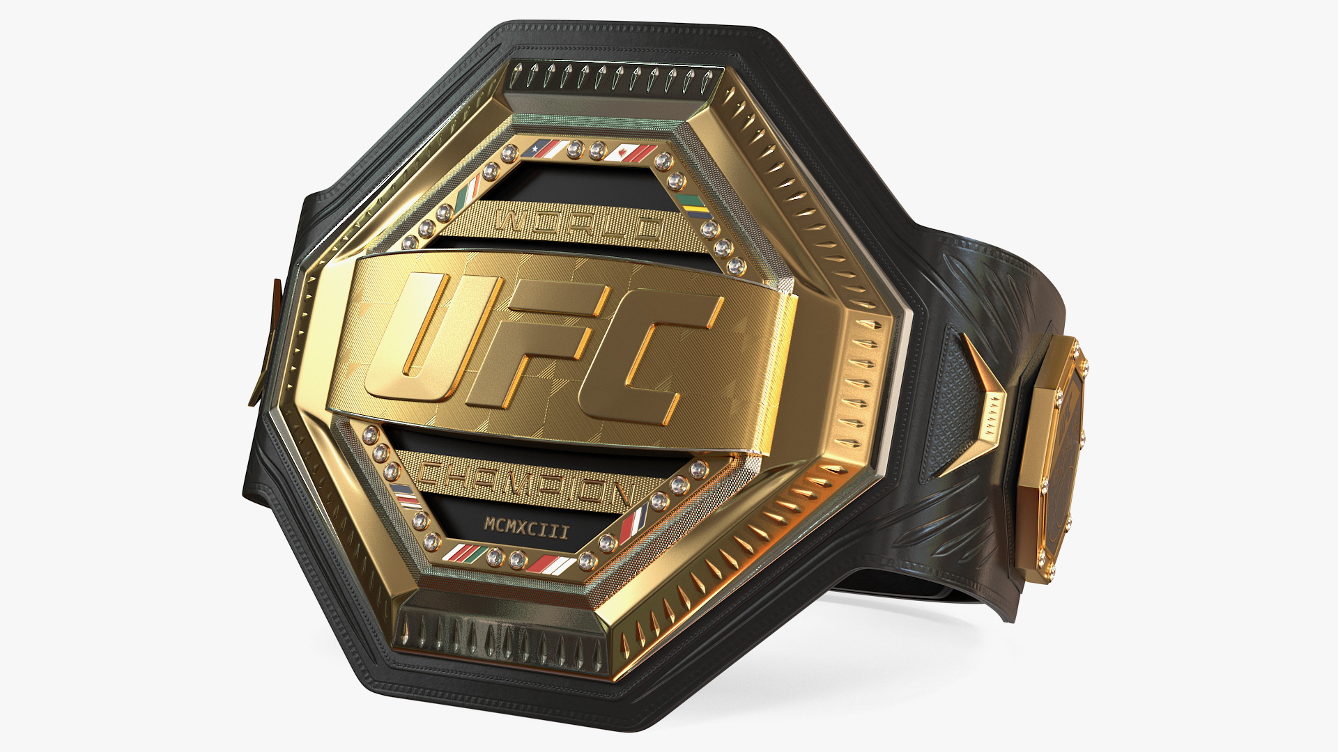 3D UFC Legacy Championship Belt model