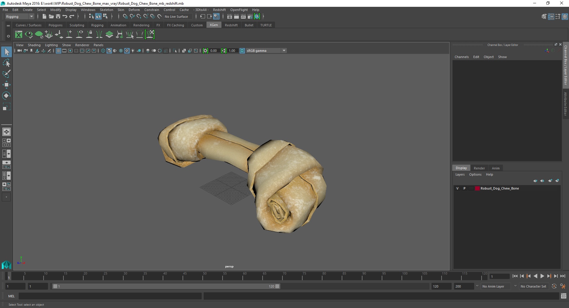 3D model Robust Dog Chew Bone
