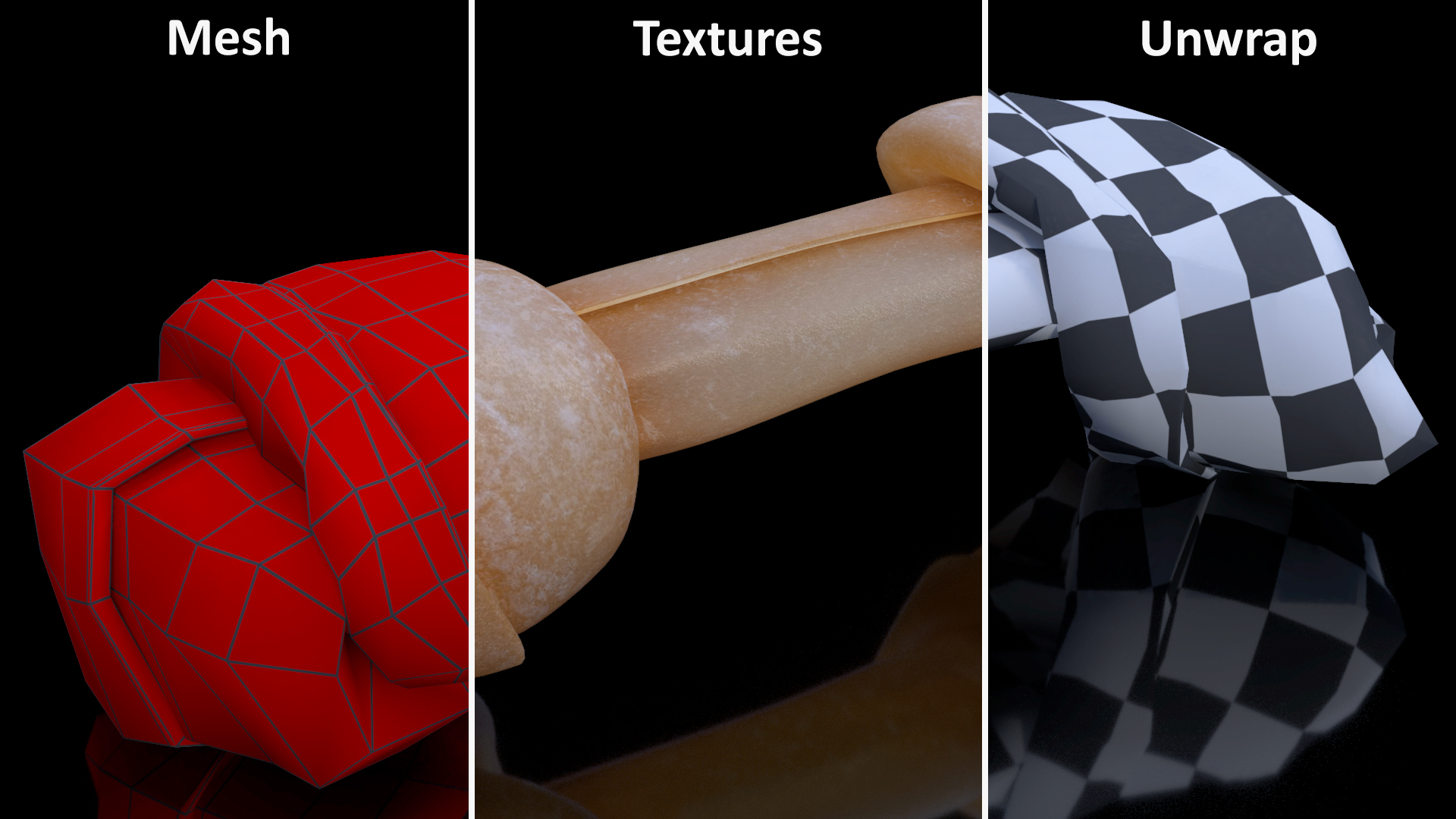 3D model Robust Dog Chew Bone