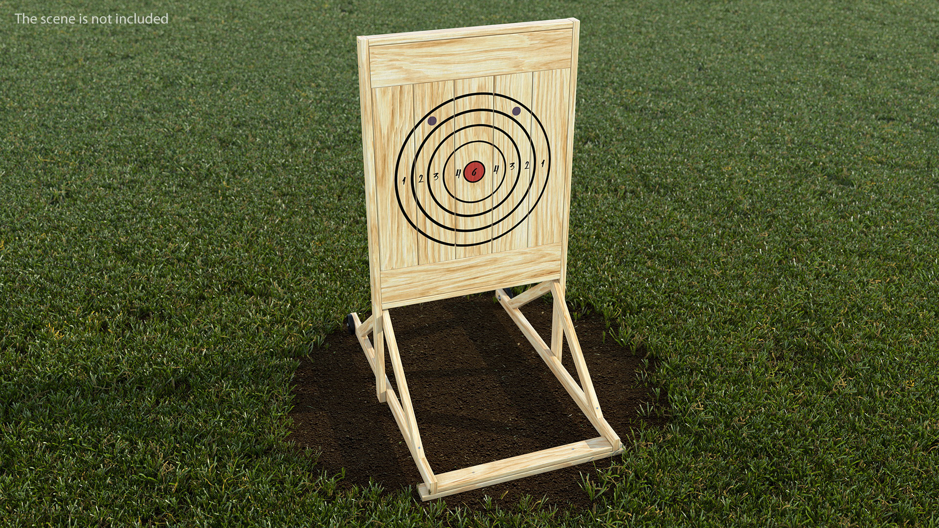 3D Wooden Axe Throwing Target