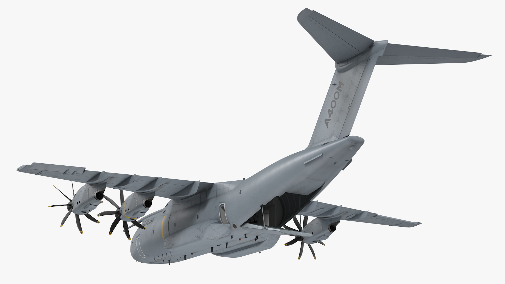 Airbus A400M Atlas Military Transport Aircraft Rigged for Cinema 4D 3D