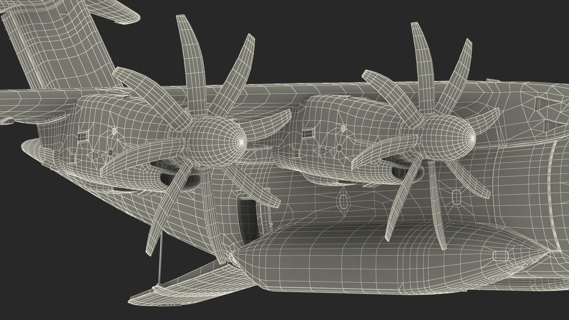 Airbus A400M Atlas Military Transport Aircraft Rigged for Cinema 4D 3D