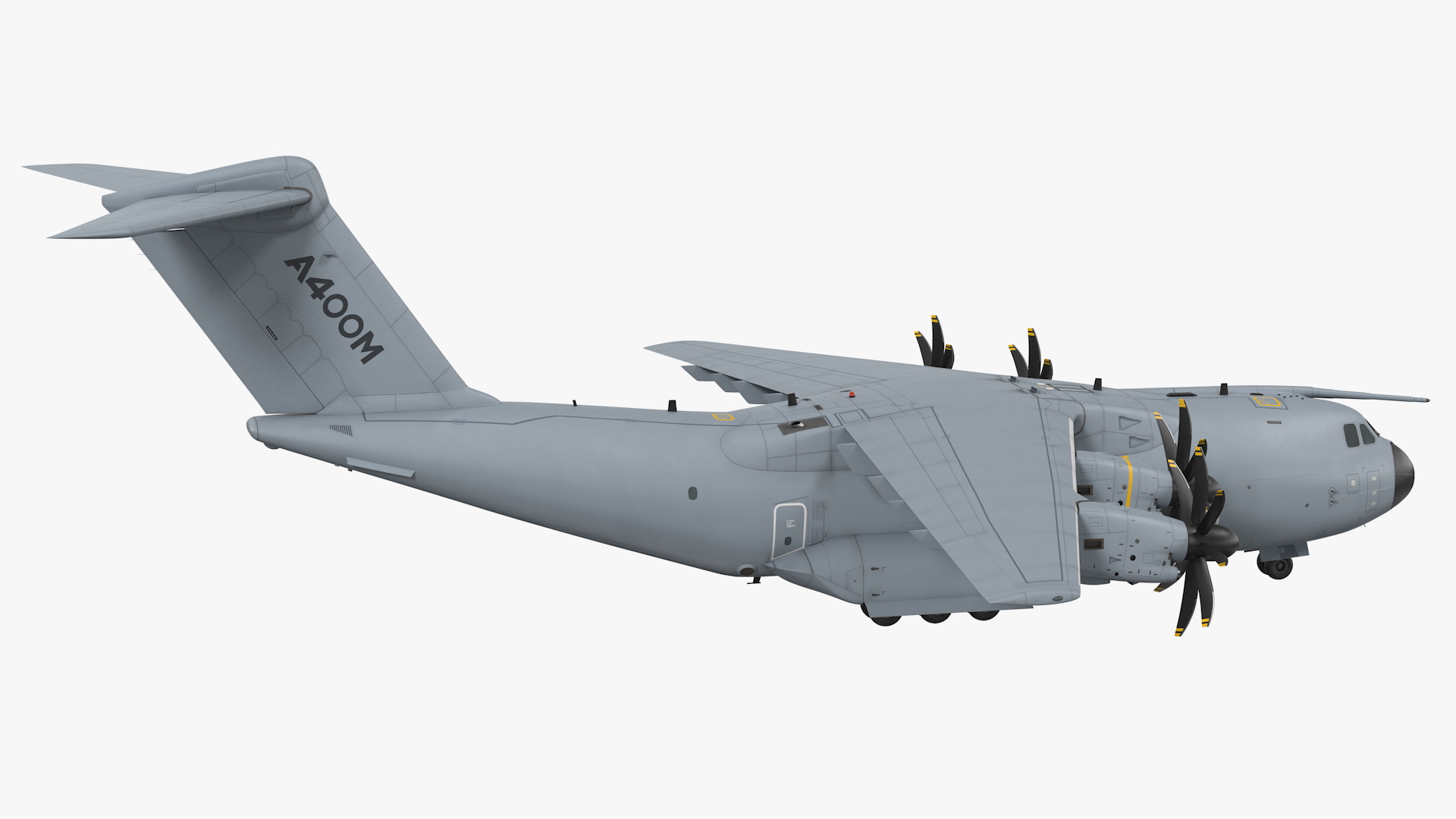 Airbus A400M Atlas Military Transport Aircraft Rigged for Cinema 4D 3D