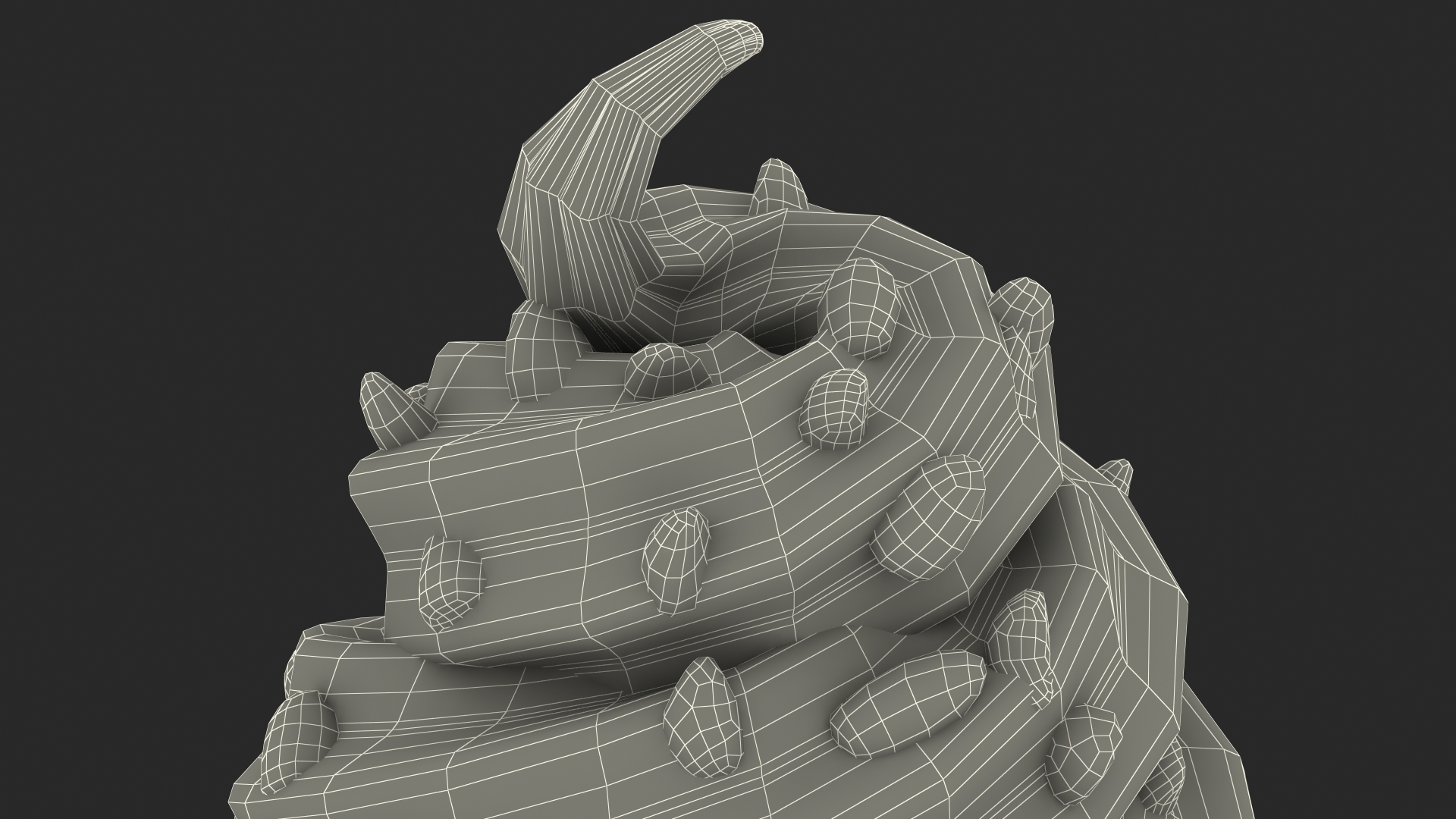 Pistachio Chocolate Ice Cream With Nuts 3D model