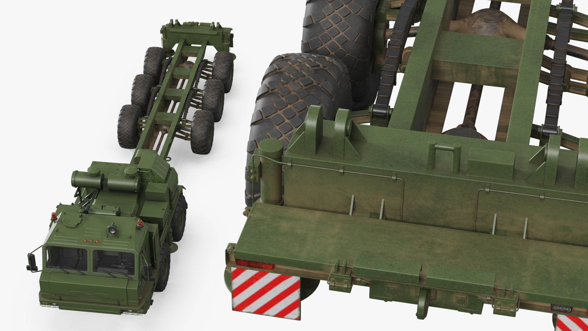 BAZ-69096 Multi Axle Military Chassis Carrier Rigged - view 7