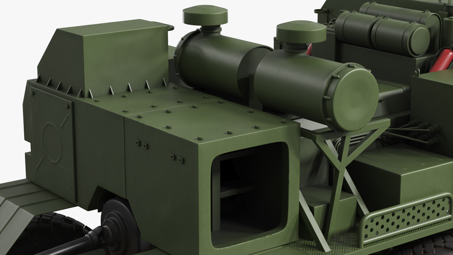 BAZ-69096 Multi Axle Military Chassis Carrier Rigged - view 10