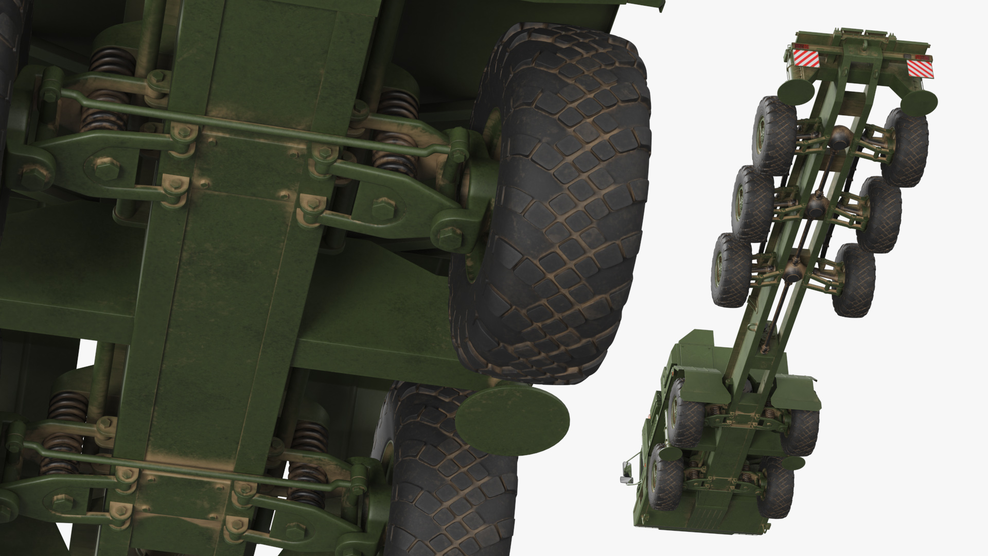 BAZ-69096 Multi Axle Military Chassis Carrier Rigged - view 8