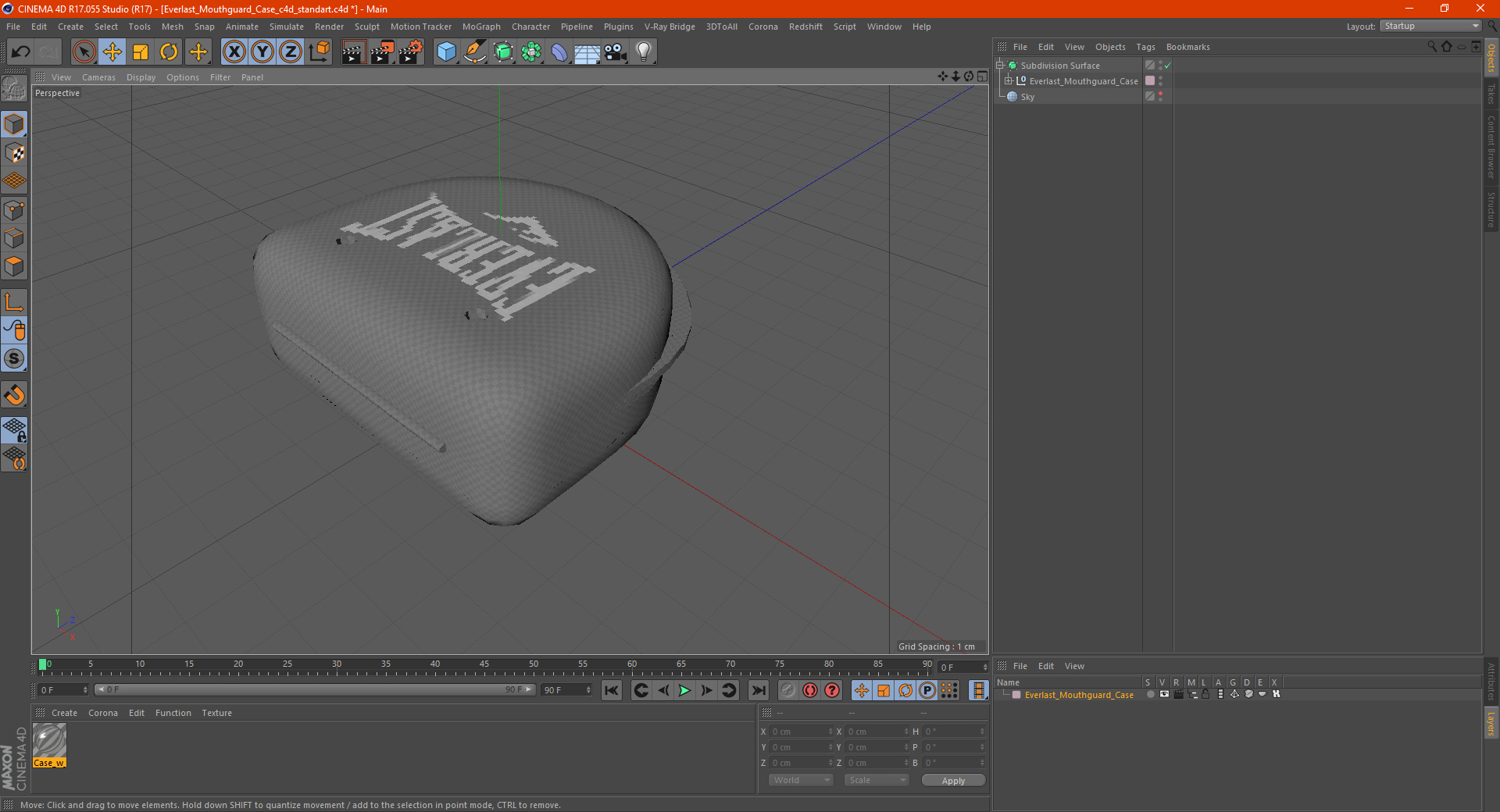 Everlast Mouthguard Case 3D model