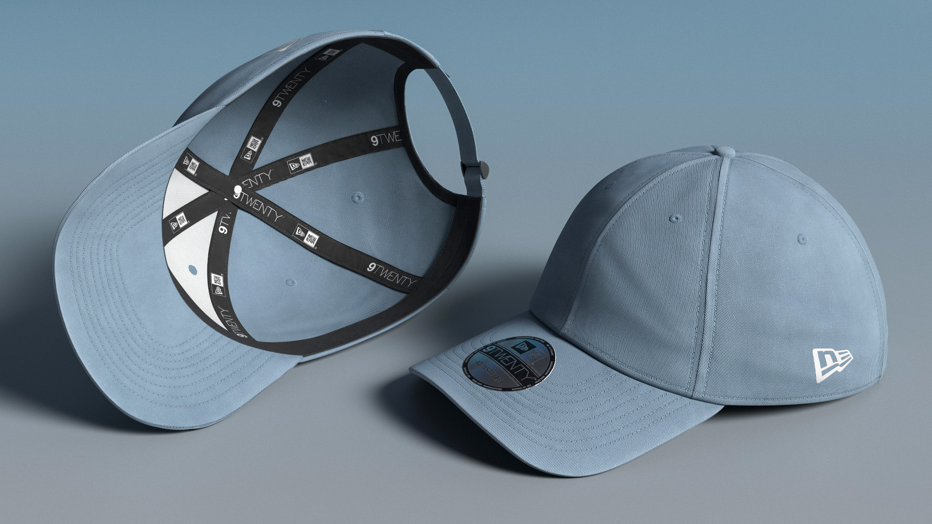 New Era 9Twenty Baseball Cap Blue Gray - view 3