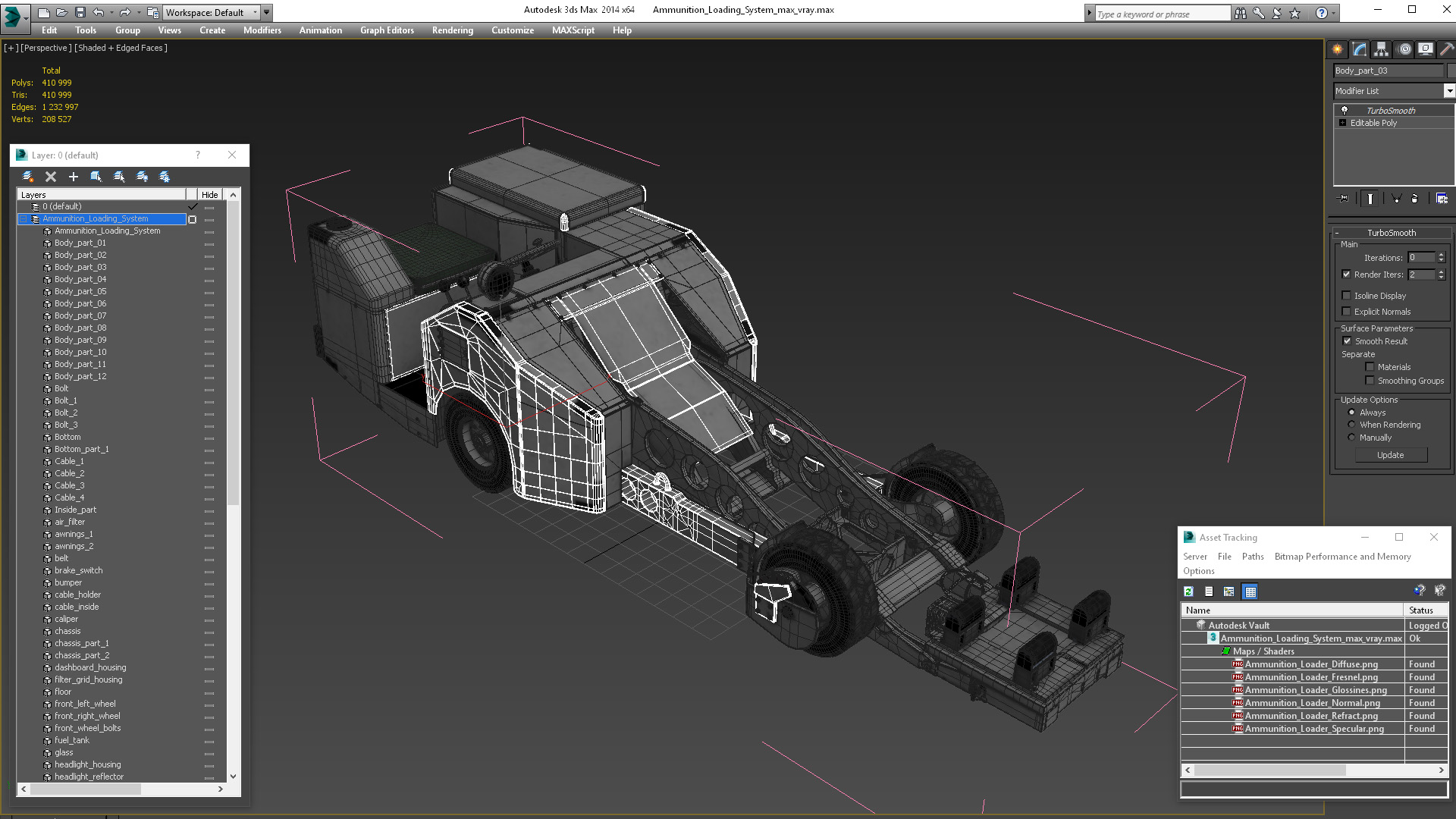 3D model Ammunition Loading System