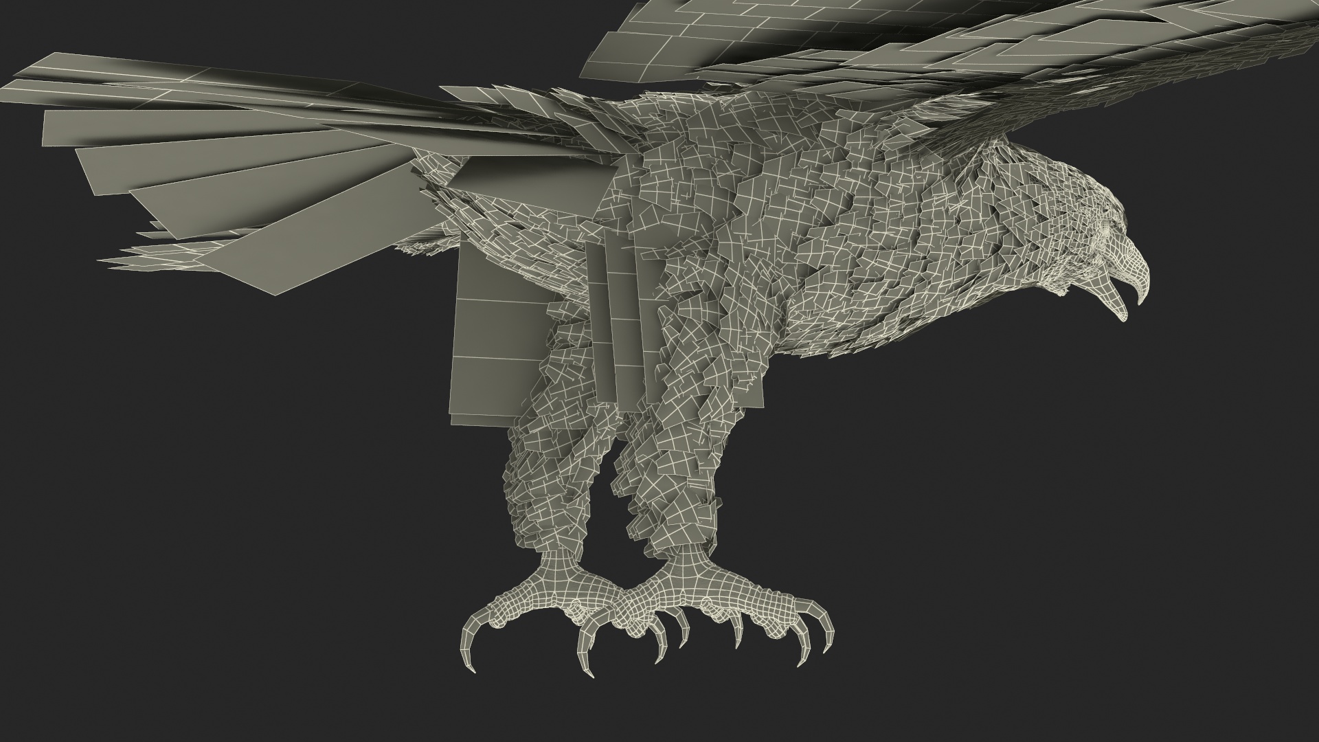 3D Realistic Imperial Eagle Rigged