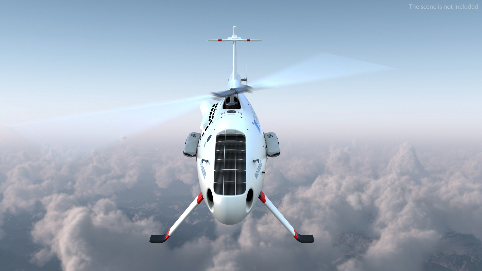 Schiebel Camcopter S100 UAV Romanian Border Police Rigged 3D