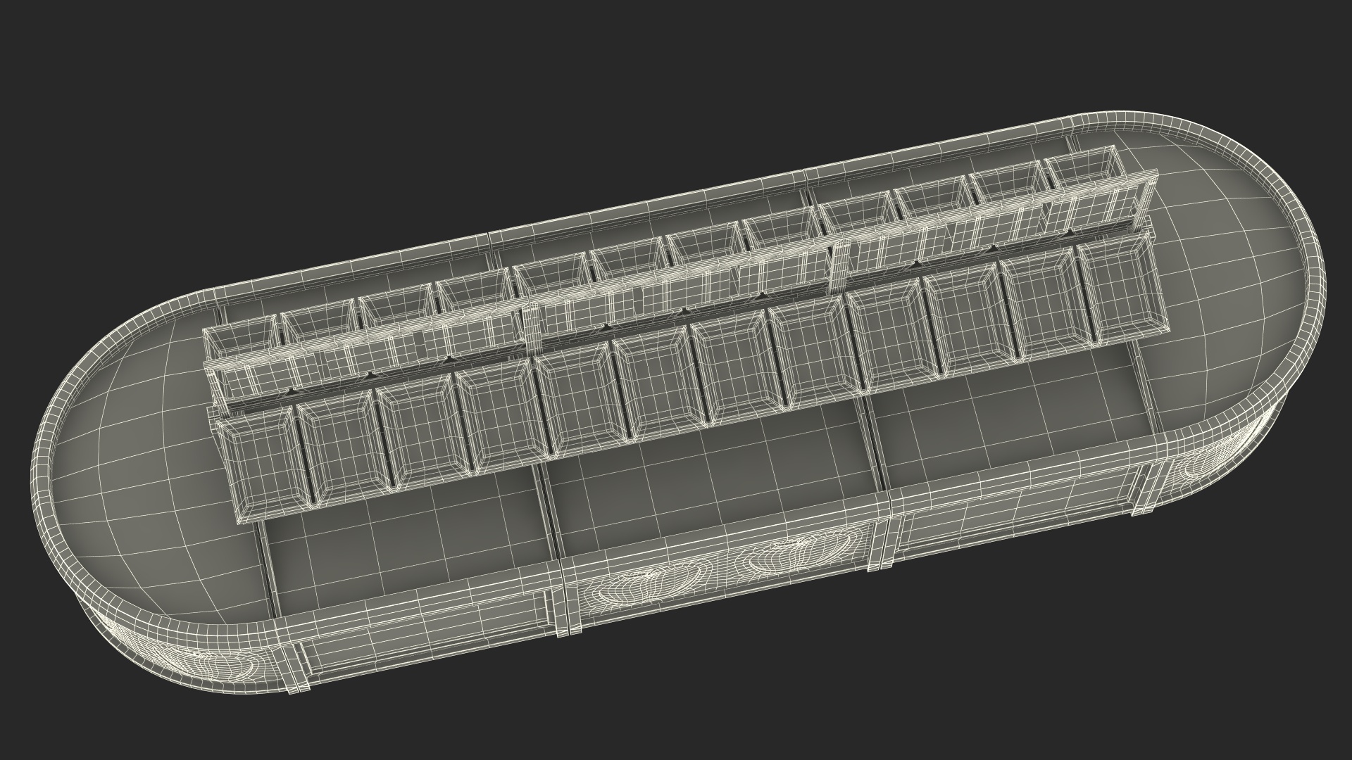 Supermarket Fruit and Vegetable Display Rack 3D model