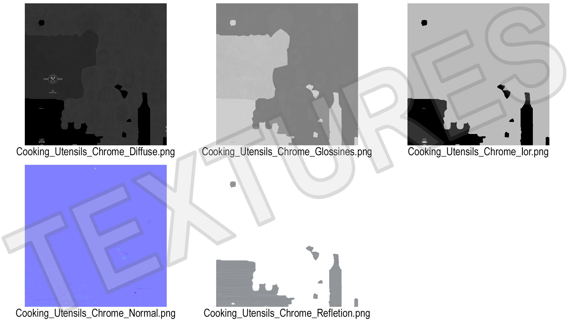 Restaurant Commercial Kitchen Lights On 3D model