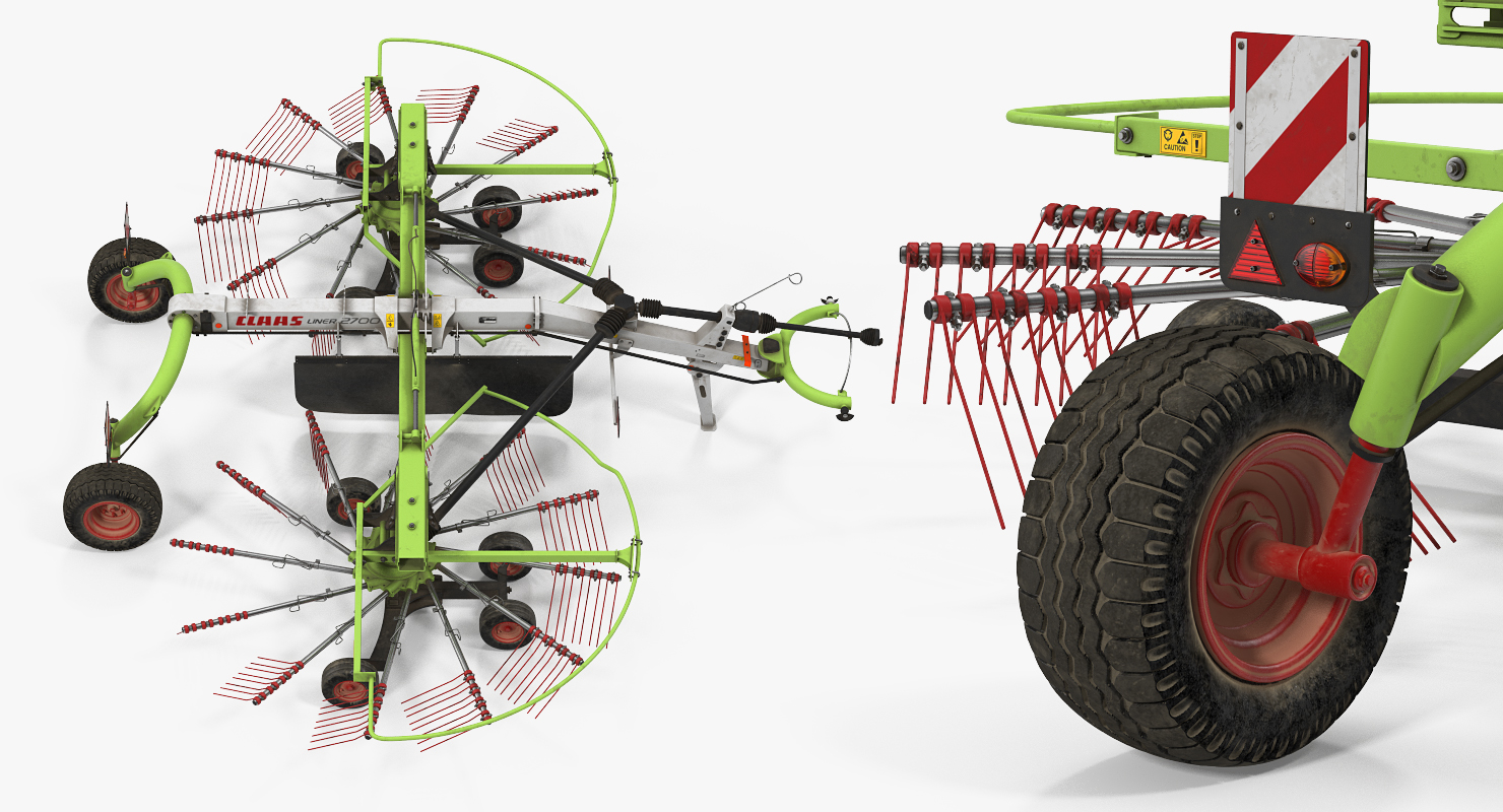 3D Used Twin Rotor Hay Rake Claas Liner 2700