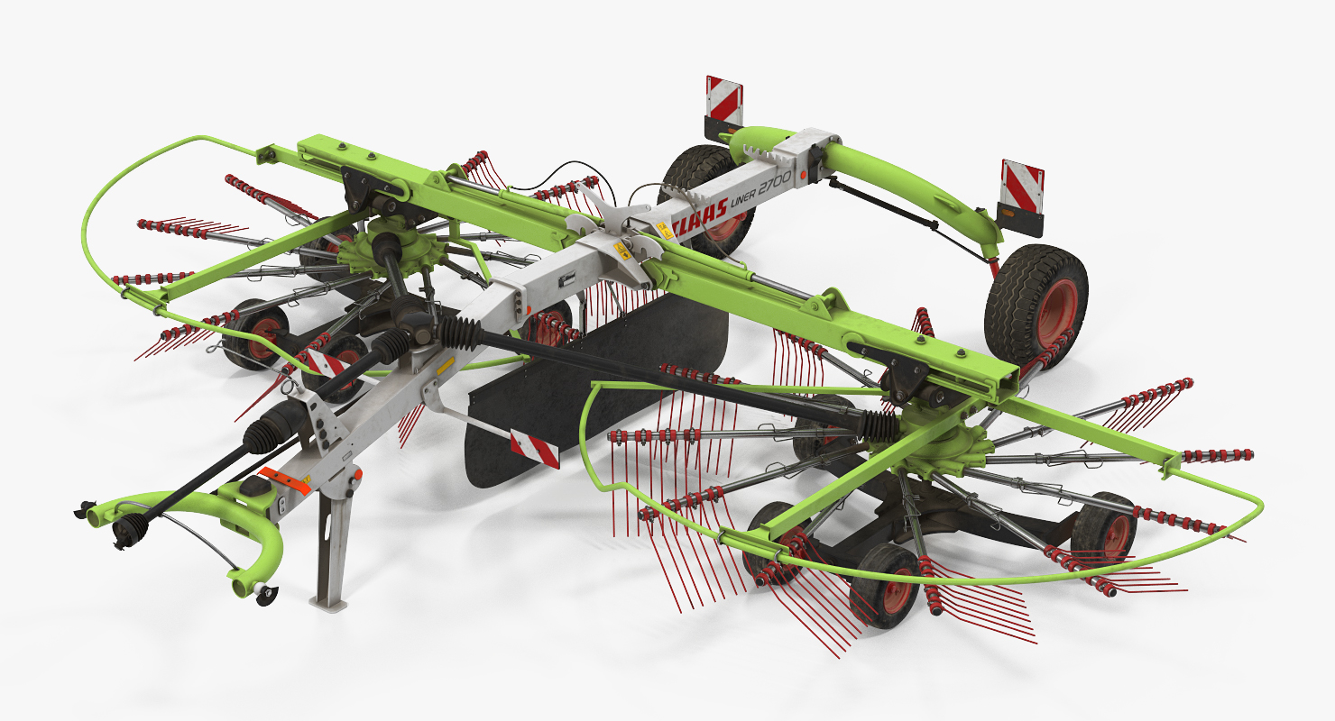 3D Used Twin Rotor Hay Rake Claas Liner 2700