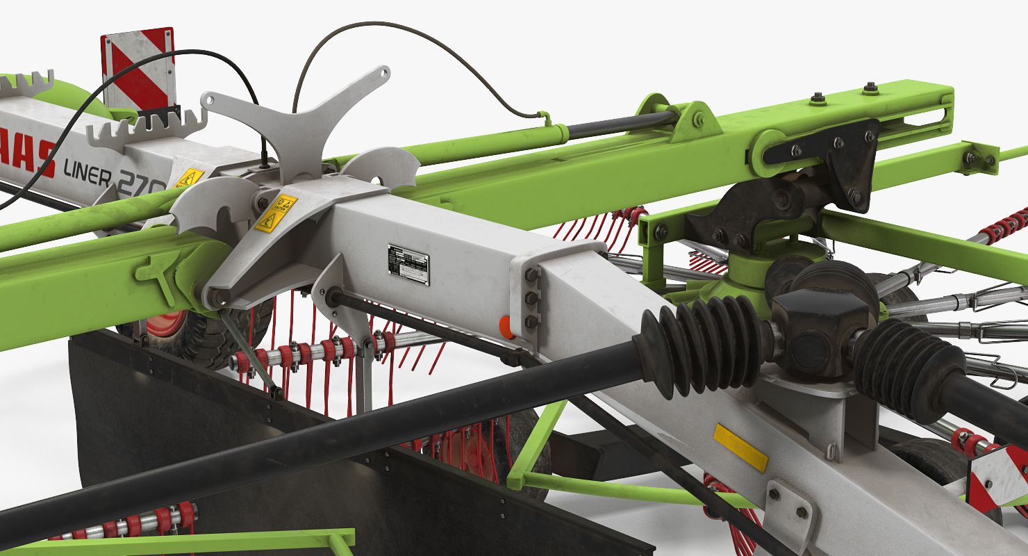 3D Used Twin Rotor Hay Rake Claas Liner 2700