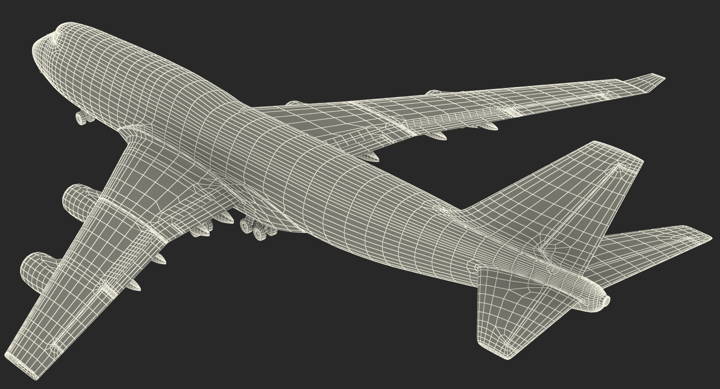 Boeing 747 400 Generic Rigged 3D model