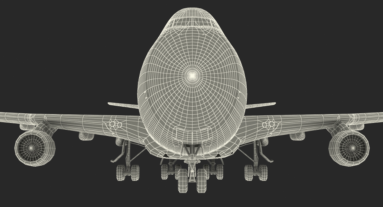 Boeing 747 400 Generic Rigged 3D model