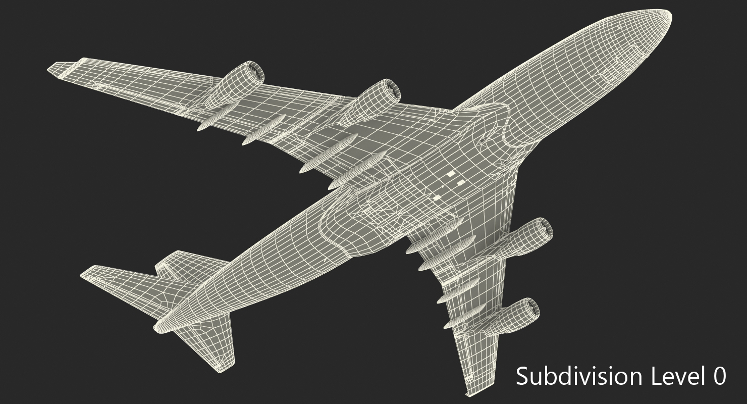 Boeing 747 400 Generic Rigged 3D model