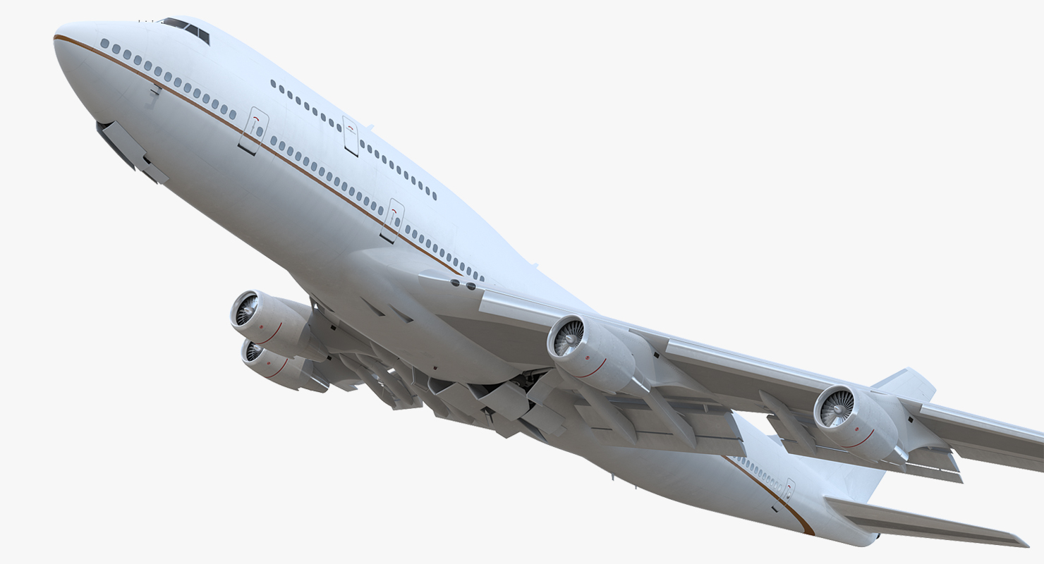 Boeing 747 400 Generic Rigged 3D model