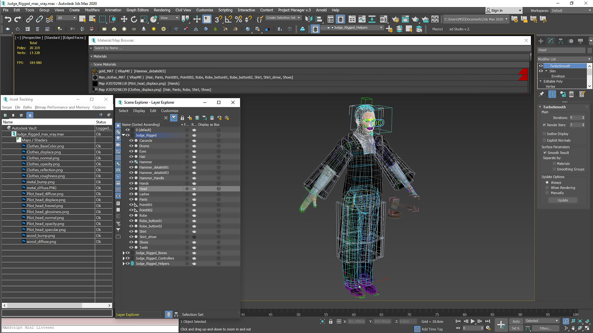 Judge Rigged 3D