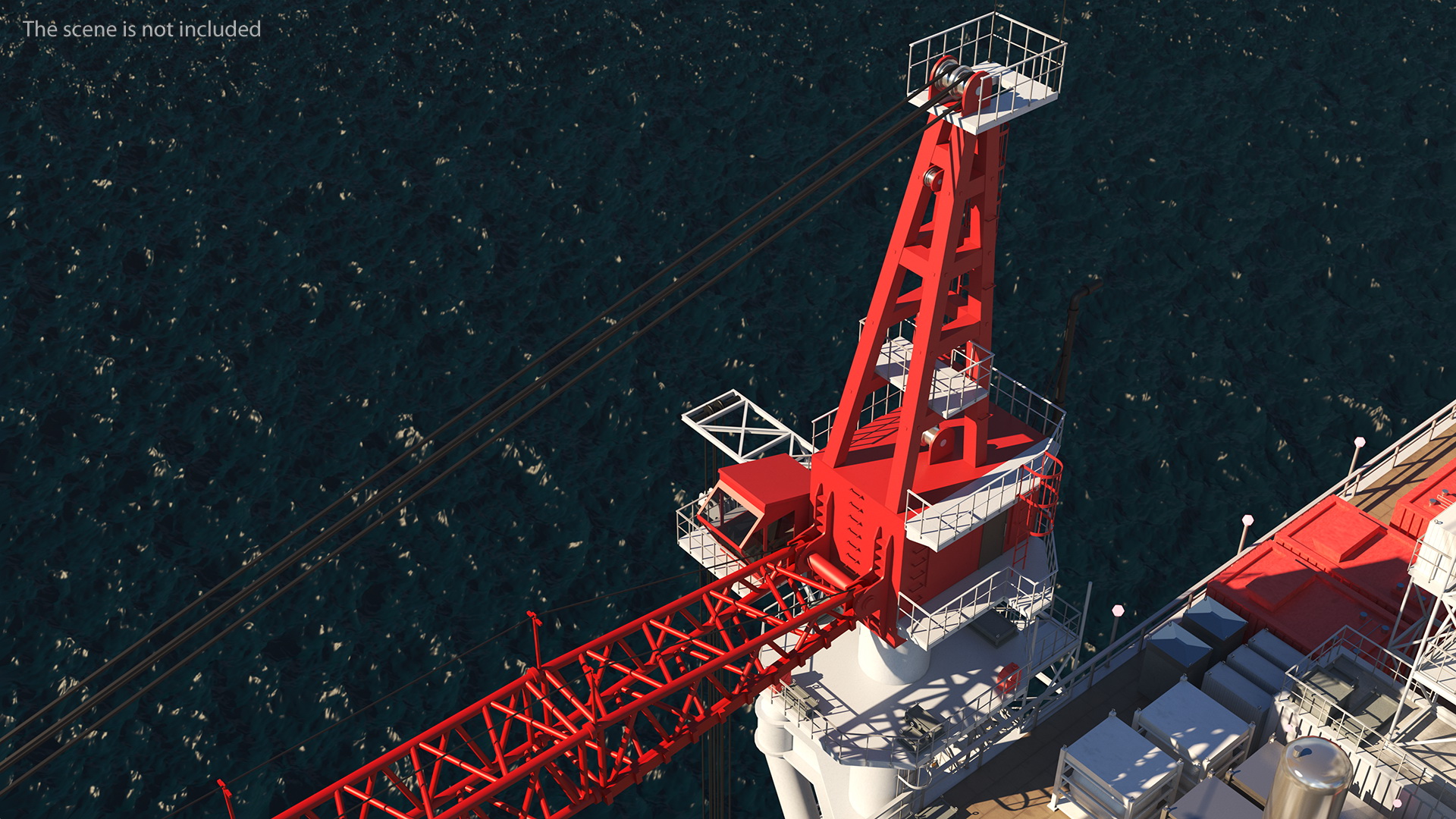 3D model Spar Platform Rigged