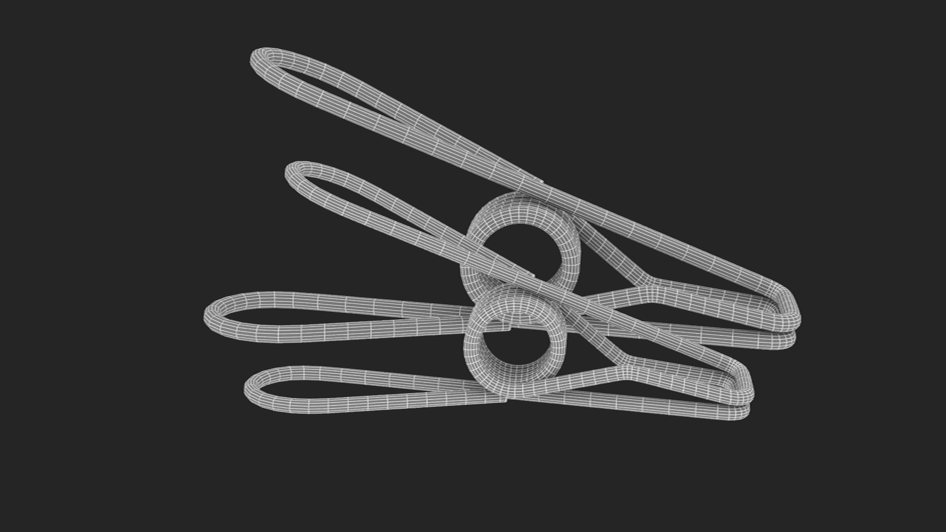 3D model Steel Clothes Pegs Bronze