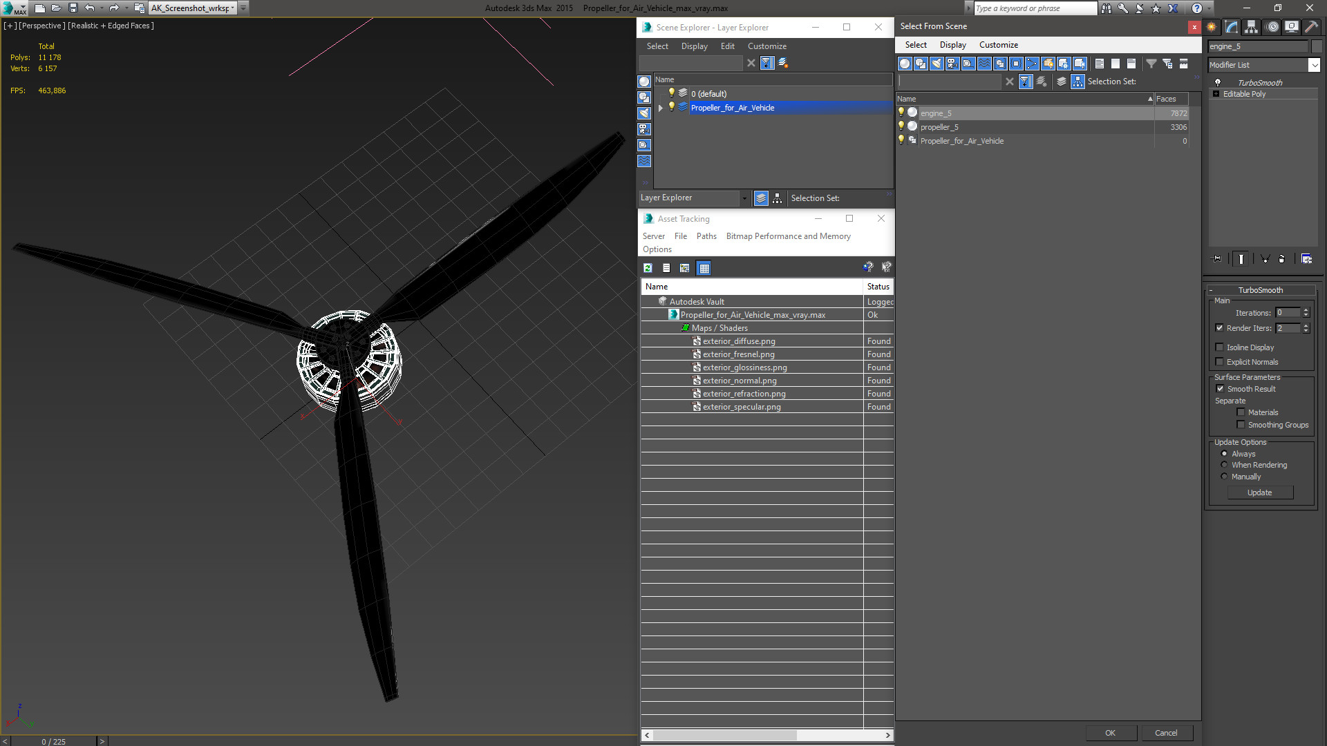3D model Propeller for Air Vehicle