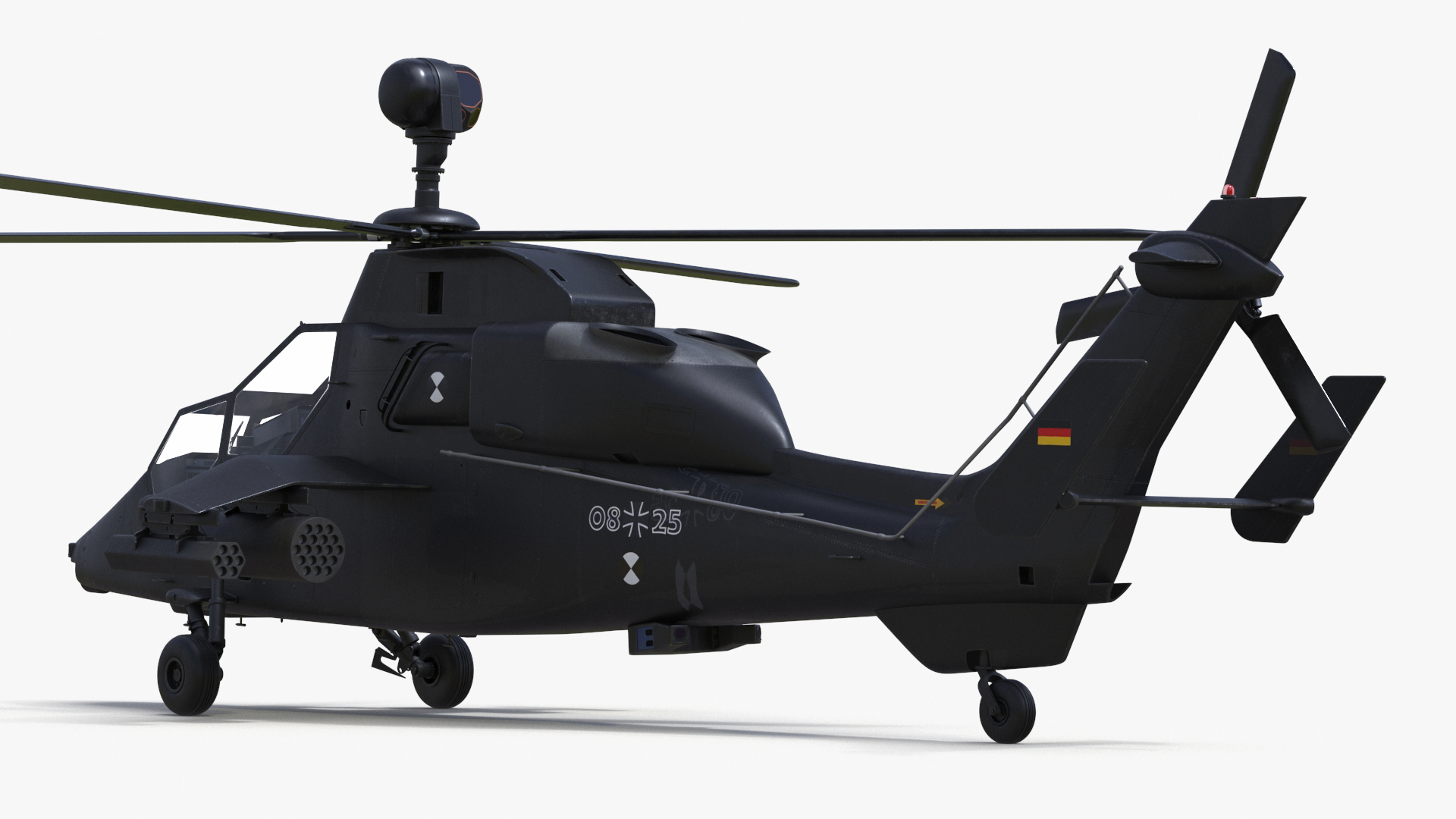 3D Eurocopter Tiger EC665 Black model