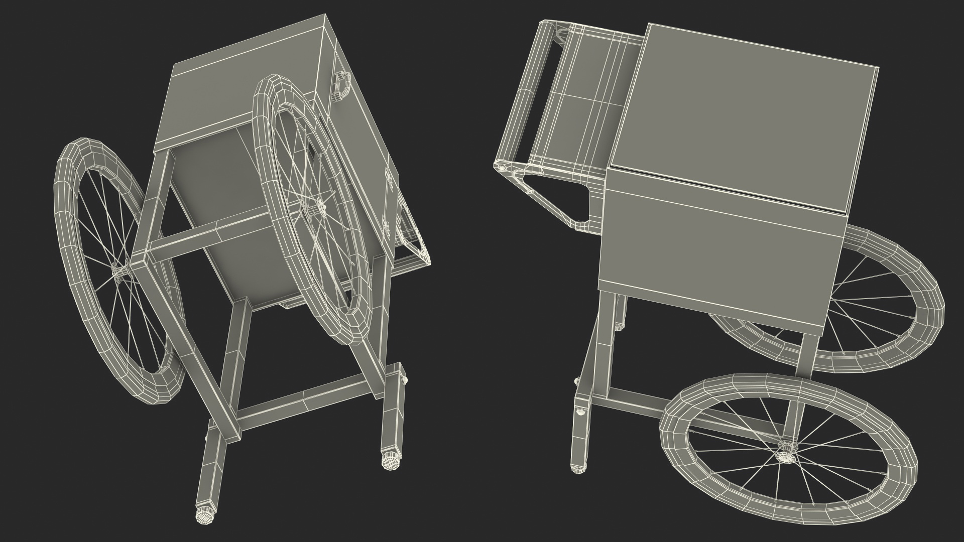 Great Northern Popcorn Cart 3D