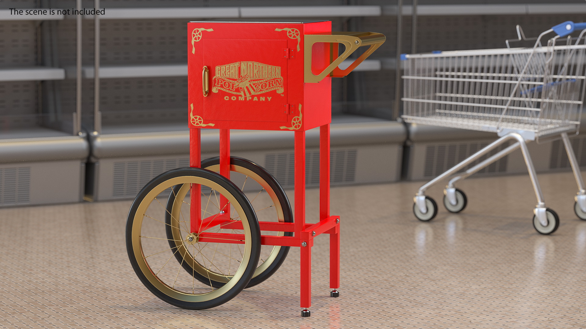 Great Northern Popcorn Cart 3D