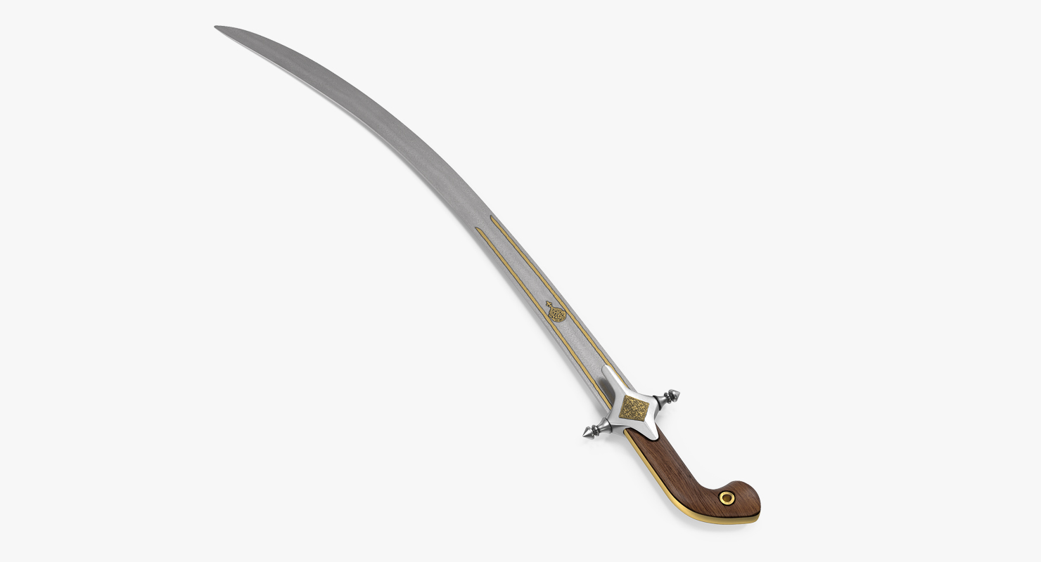 3D Arab Bedouin Sword model