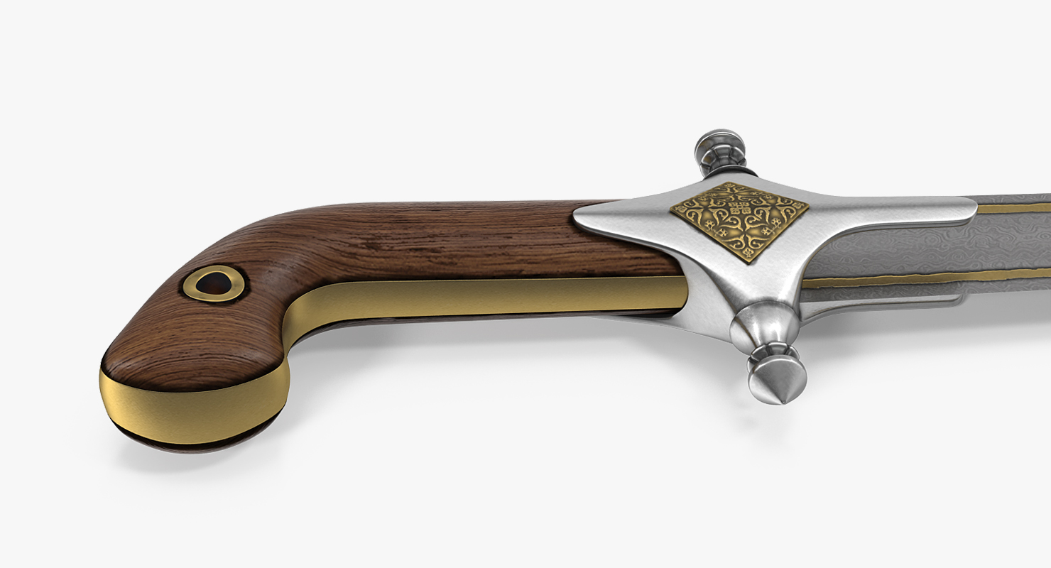 3D Arab Bedouin Sword model